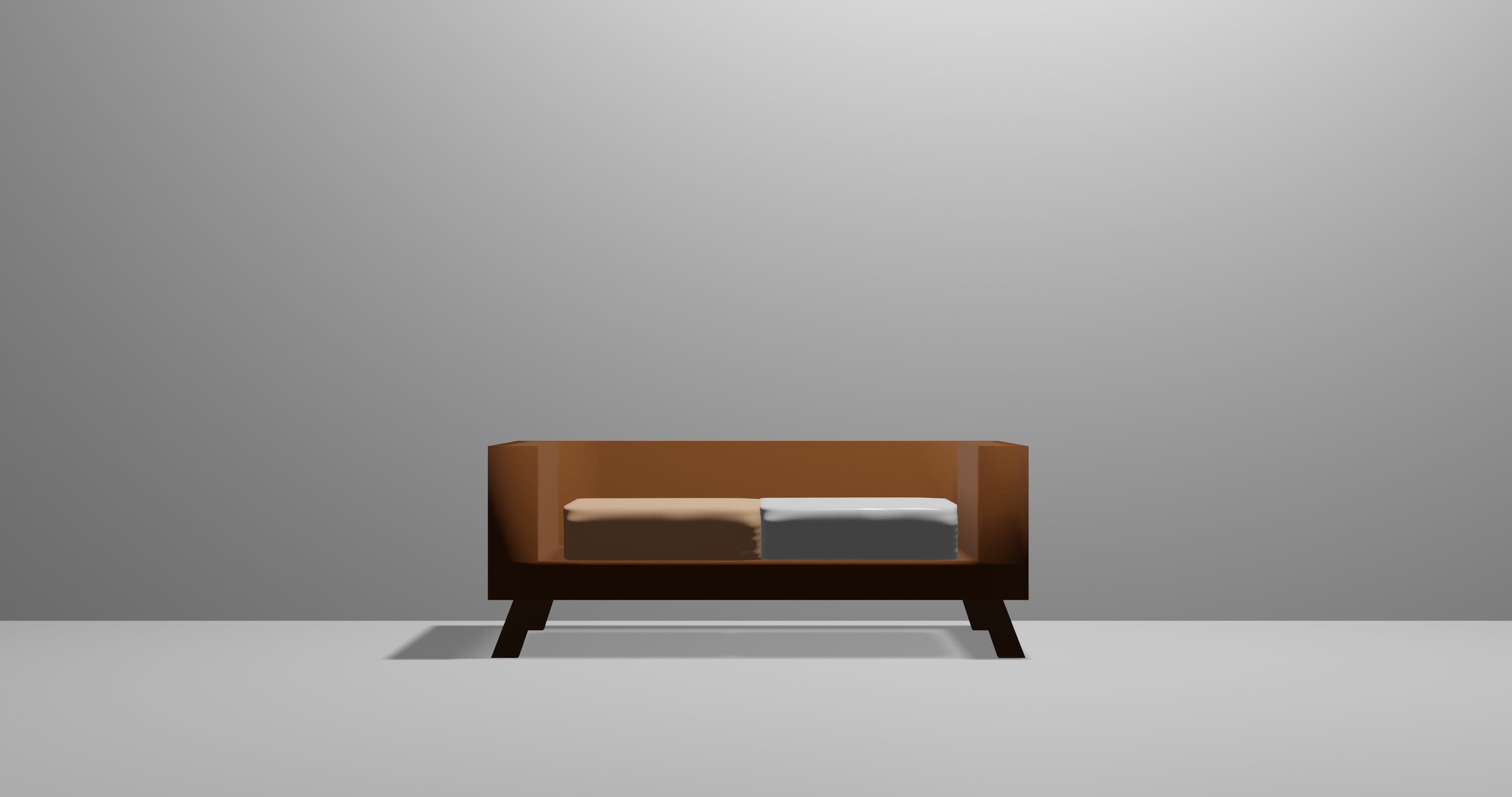 comfortable, domestic room, white, wall - building feature, simple, color, simplicity, 4K, design, lamp, single object, no people, furniture, empty, modern, HD Wallpaper