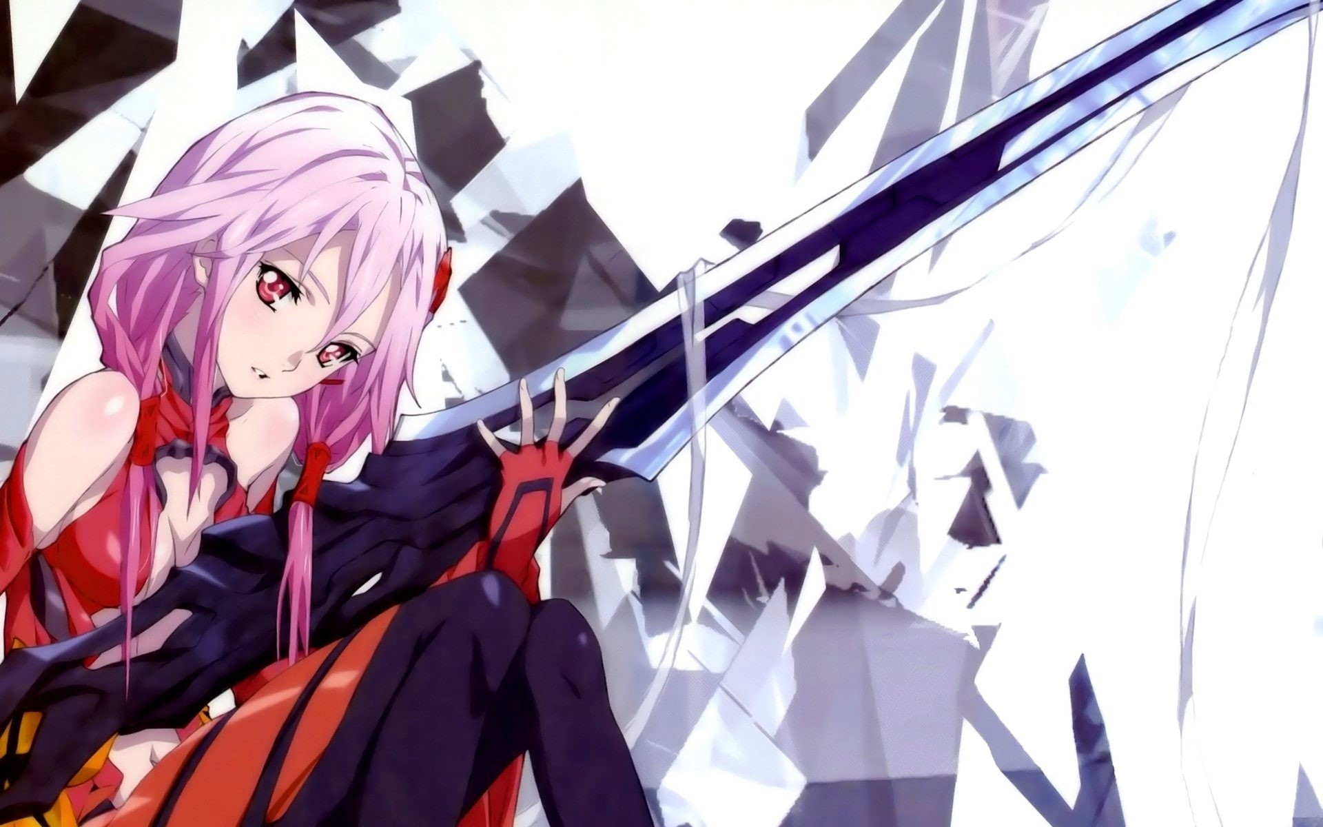 focus on foreground, standing, sunlight, Guilty Crown, real people, clothing, 1080P, people, day, close-up, pink hair, unrecognizable person, nature, anime, HD Wallpaper