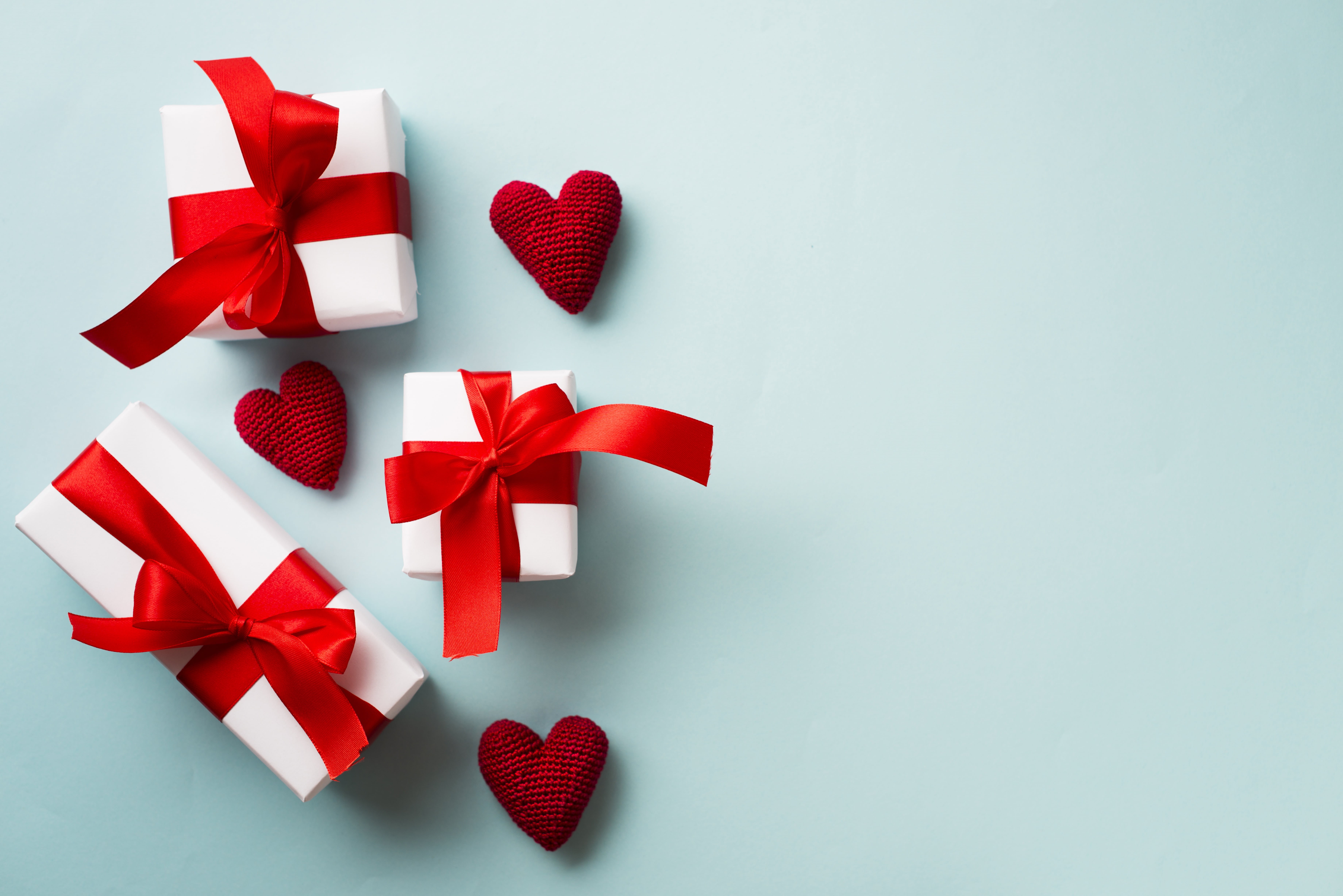 gift, love, 5K, holiday, Valentines day, hearts, HD Wallpaper