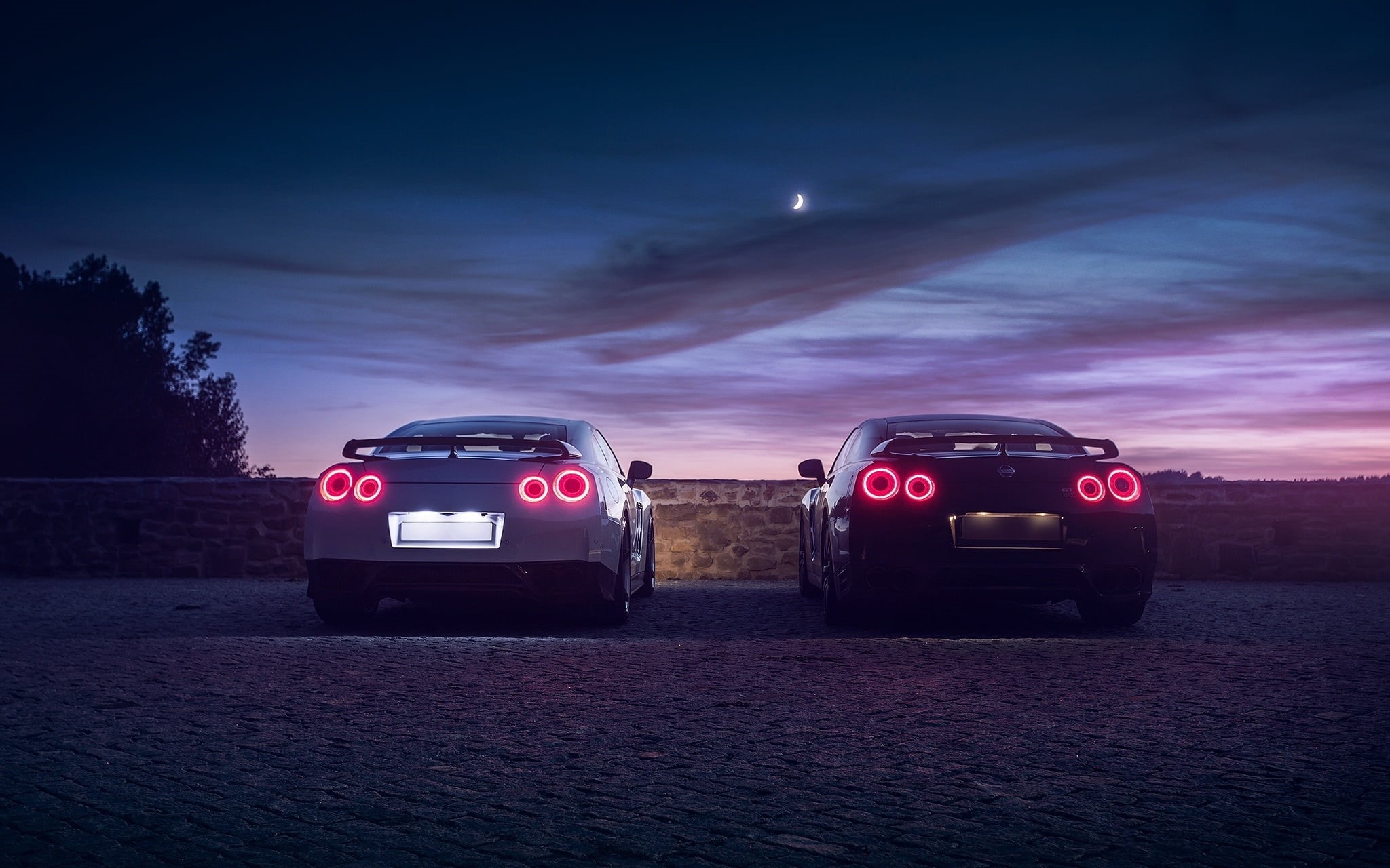 headlight, reflection, sports Utility Vehicle, city, GTR, grille, travel, sunset, Nissan, no People, chrome, parking Lot, car, mini Cooper, off-Road Vehicle, HD Wallpaper