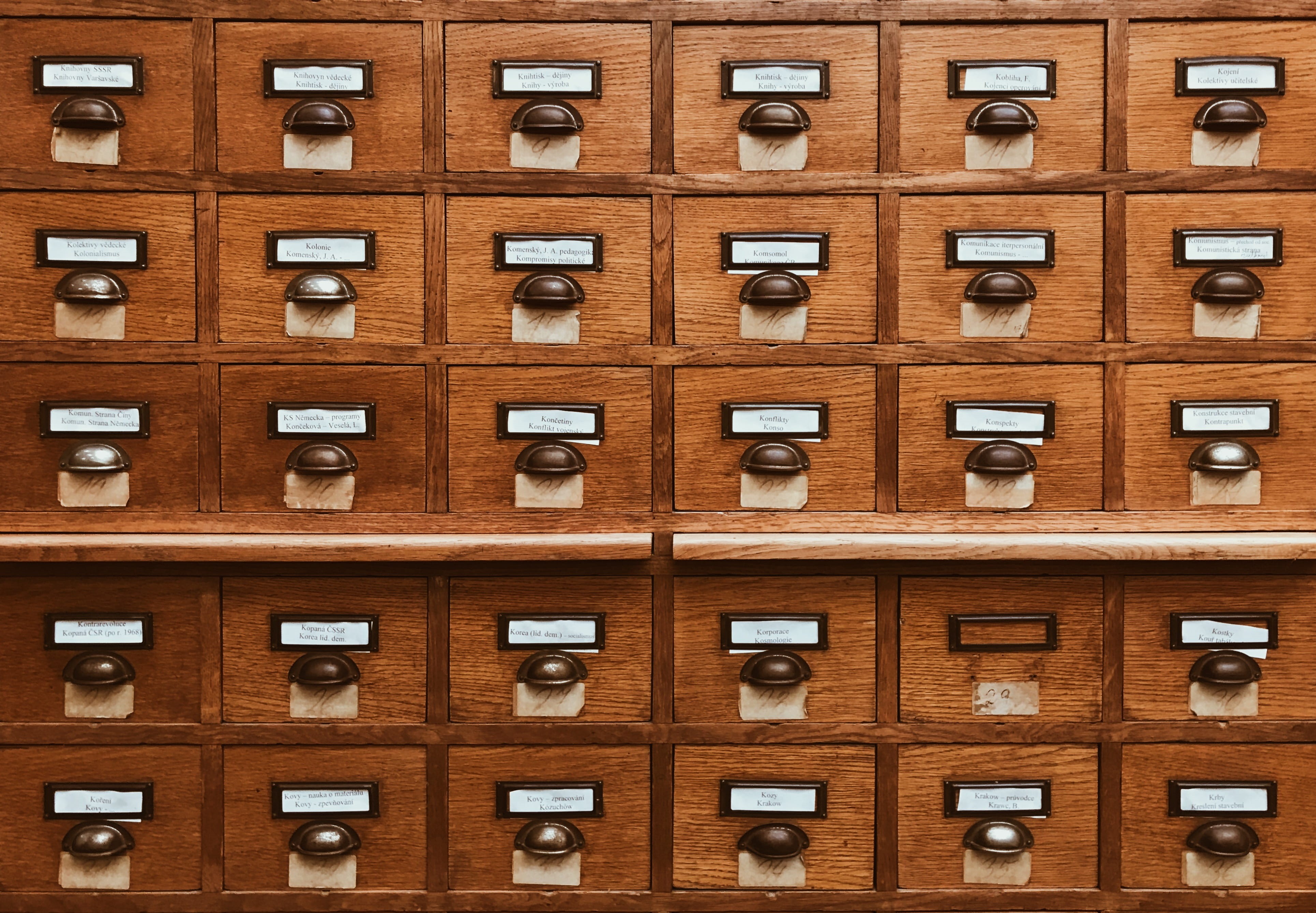 side by side, sideboard, postal office, old, 4K, wood - material, database, cabinet, indoors, repetition, backgrounds, home decor, brown, sailor suit, HD Wallpaper