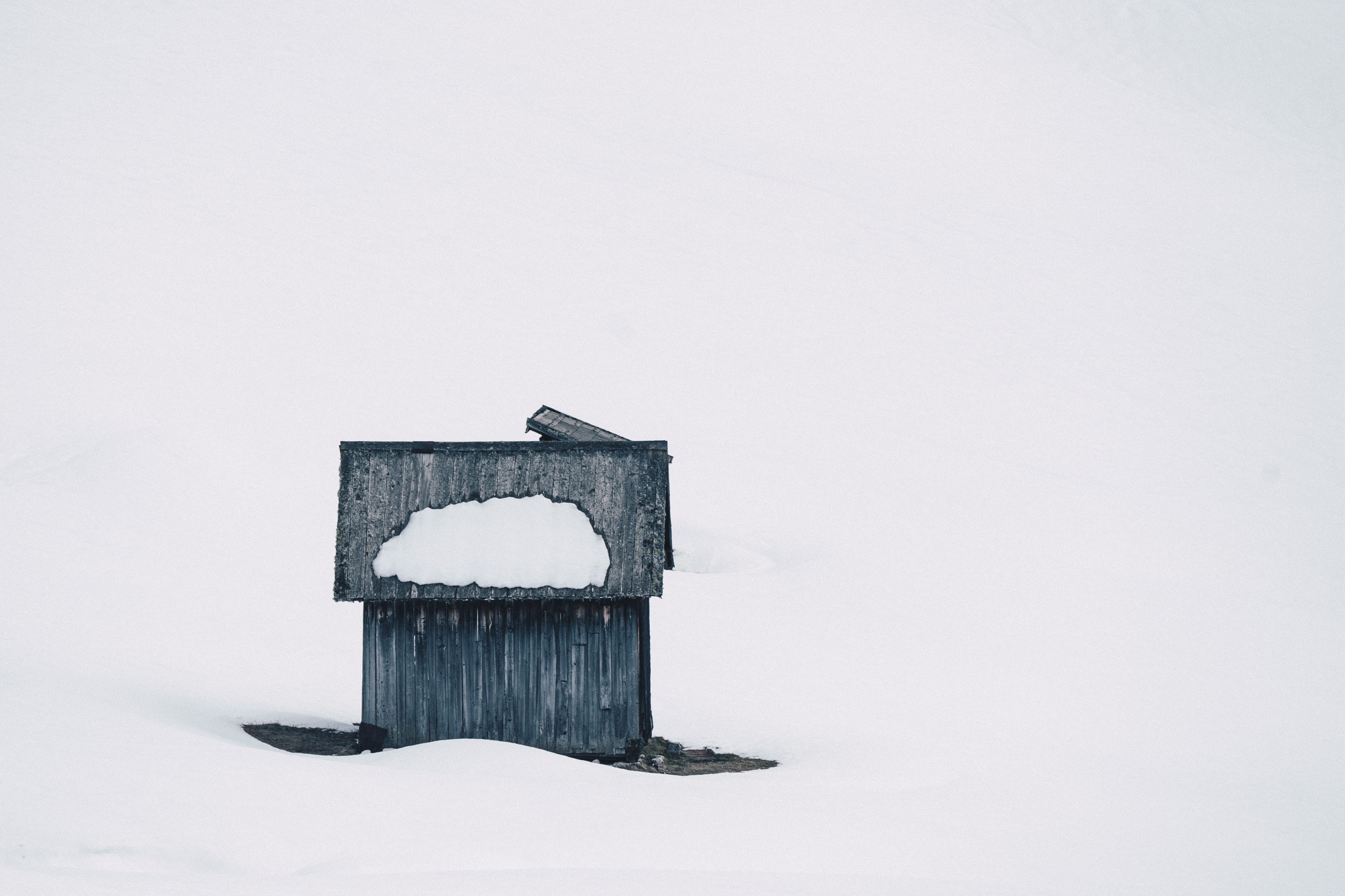 snow, cold temperature, sideboard, countryside, outhouse, white background, snowing, studio shot, furniture, architecture, copy space, housing, tower, winter, HD Wallpaper