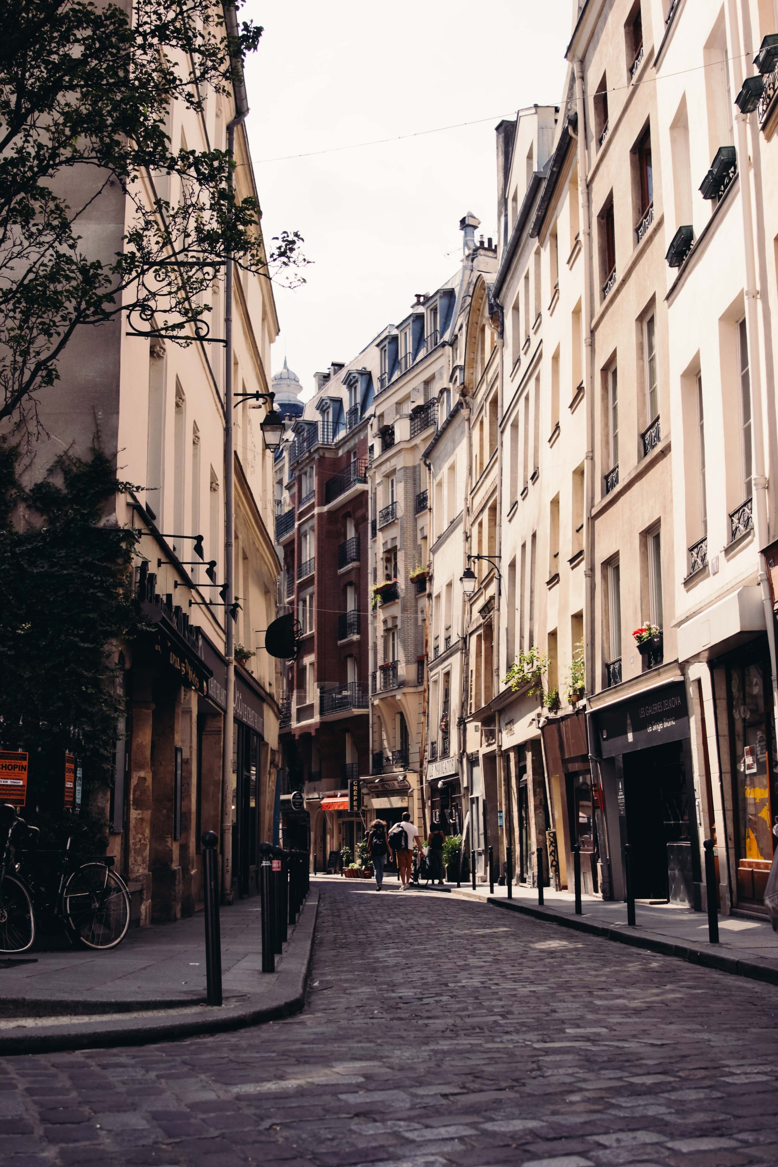 city life, built structure, road, Urban Life, transportation, direction, footpath, photo, building exterior, sky, Around the World, Paris, row house, residential district, Phone HD Wallpaper