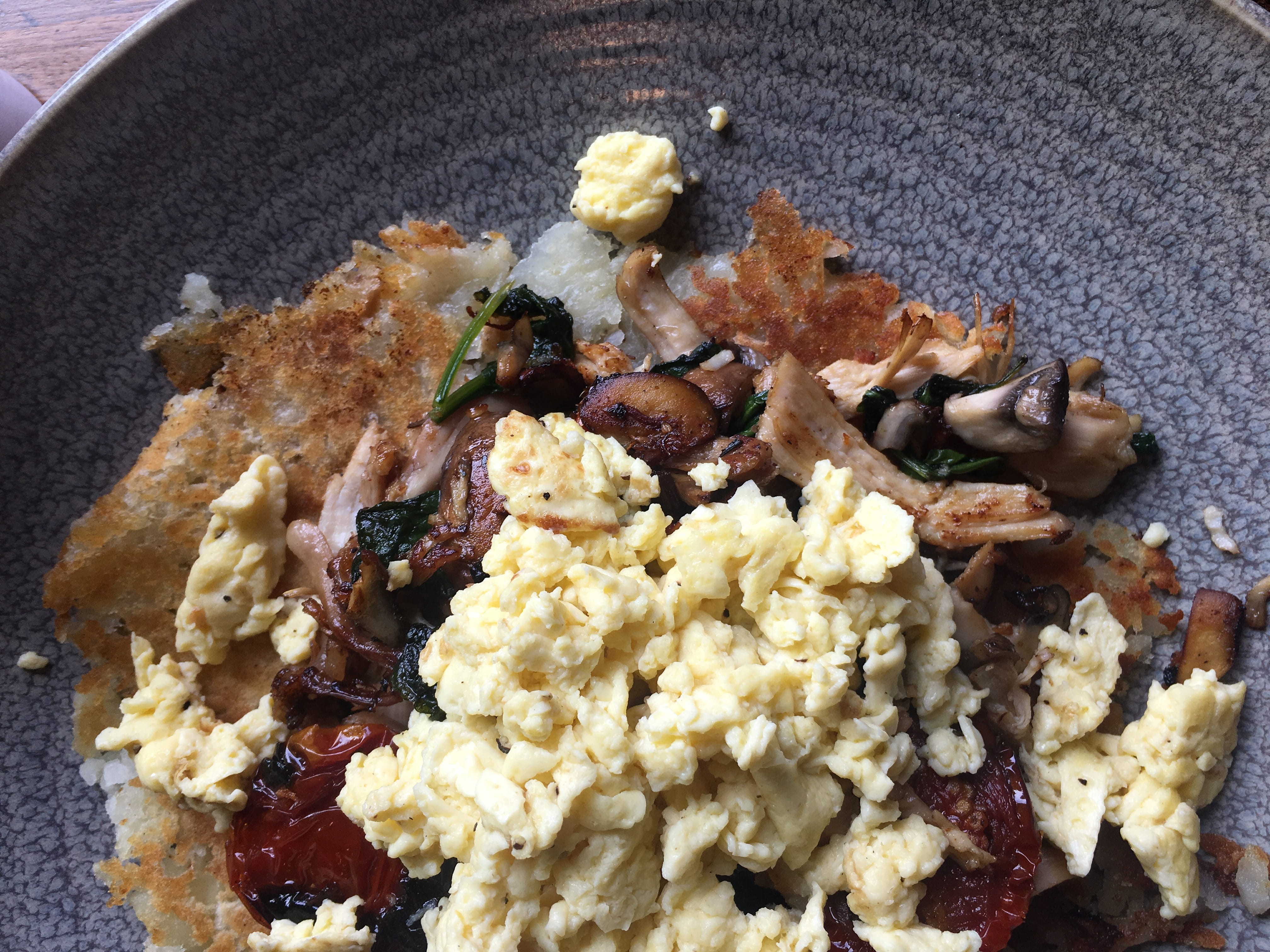 breakfast, meat, freshness, scramble, food, mash - food state, rice, ready-to-eat, modern cook shop, healthy eating, high angle view, bowl, scrambled eggs, HD Wallpaper