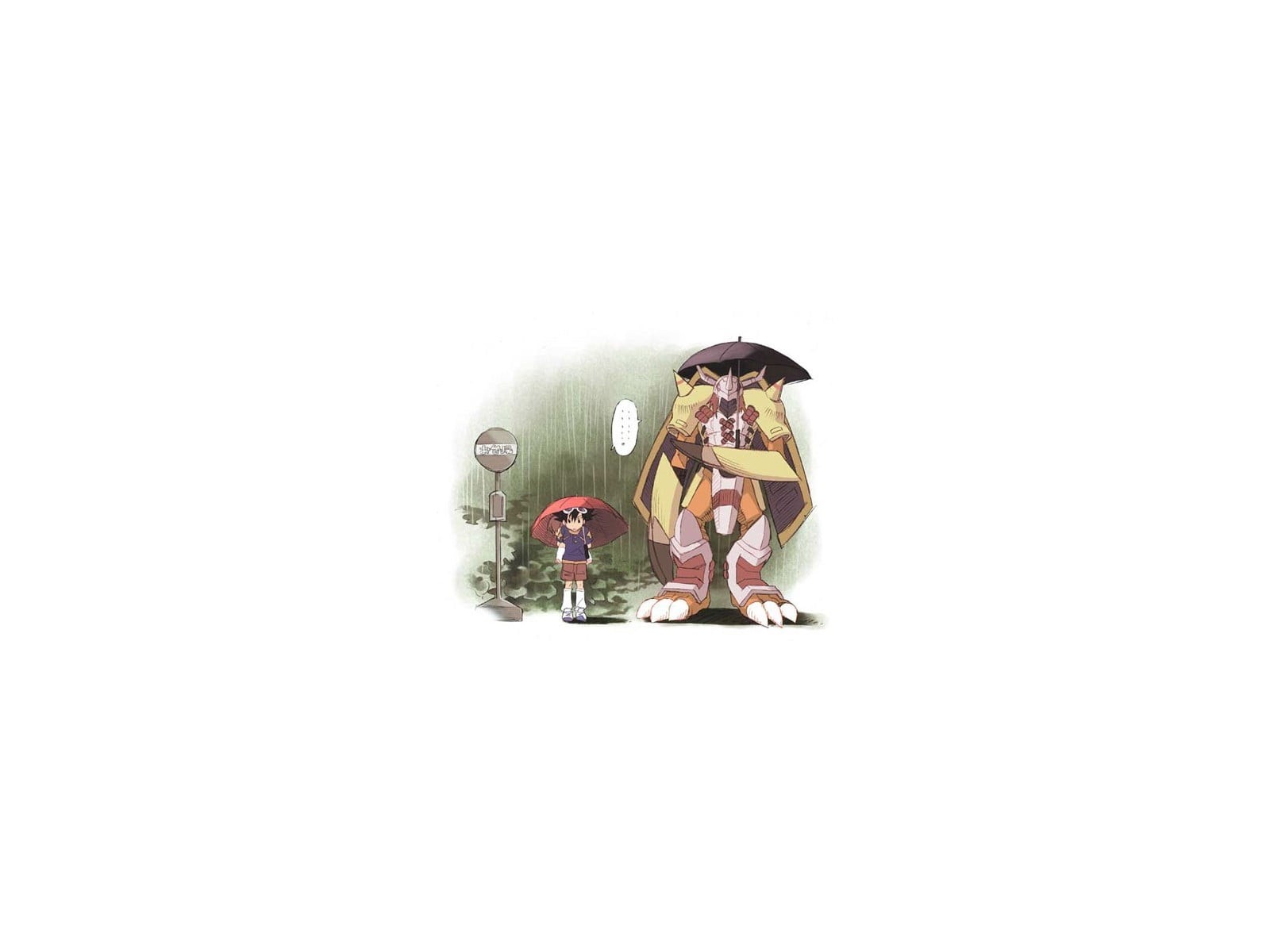 Digimon, day, cut out, Digimon Adventure, adult, digital composite, human representation, people, studio shot, My Neighbor Totoro, real people, indoors, HD Wallpaper