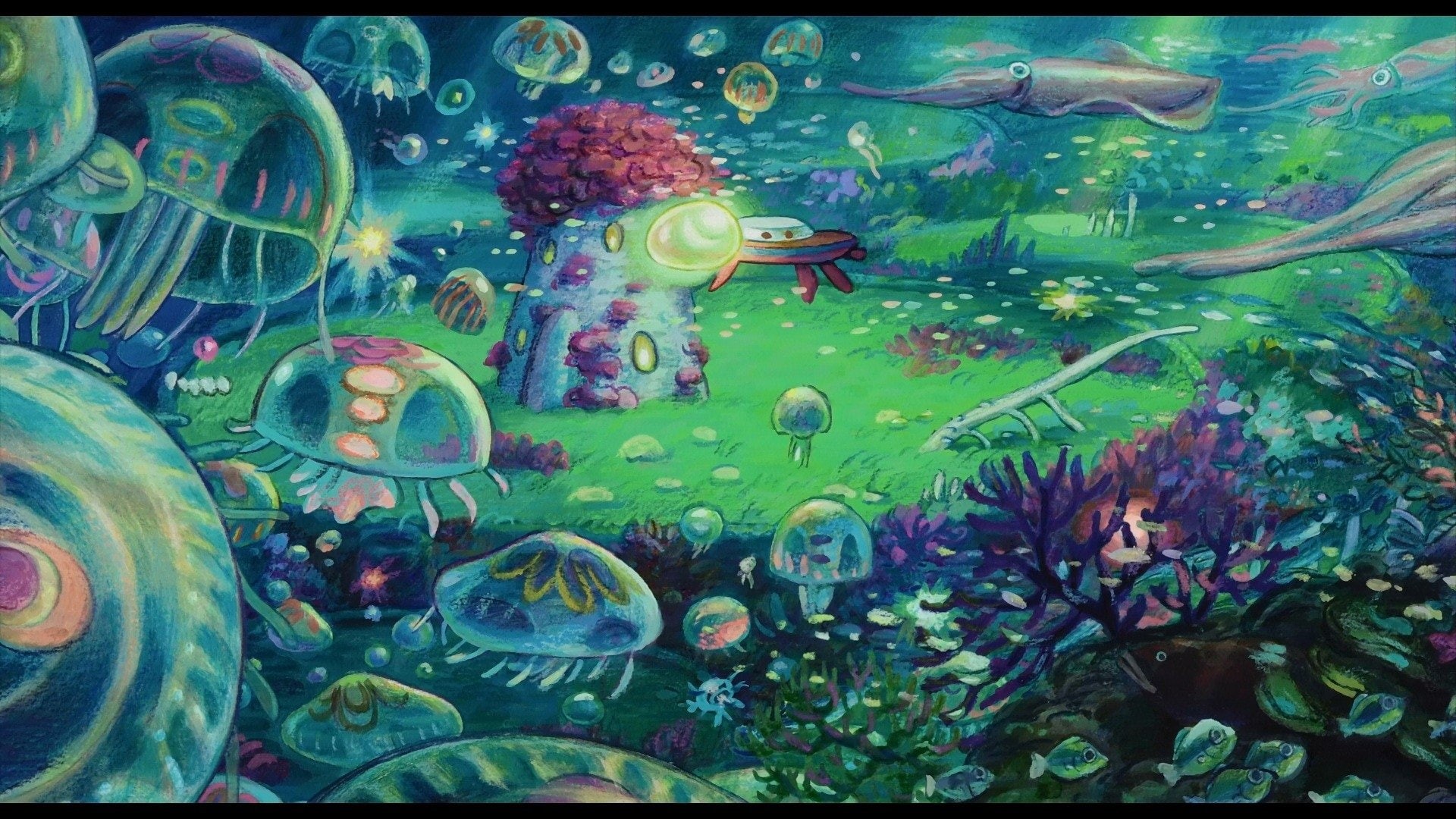 Ponyo, sea life, underwater, transparent, 1080P, floating on water, school of fish, animal wildlife, aquarium, fish tank, animal themes, swimming, animal, HD Wallpaper