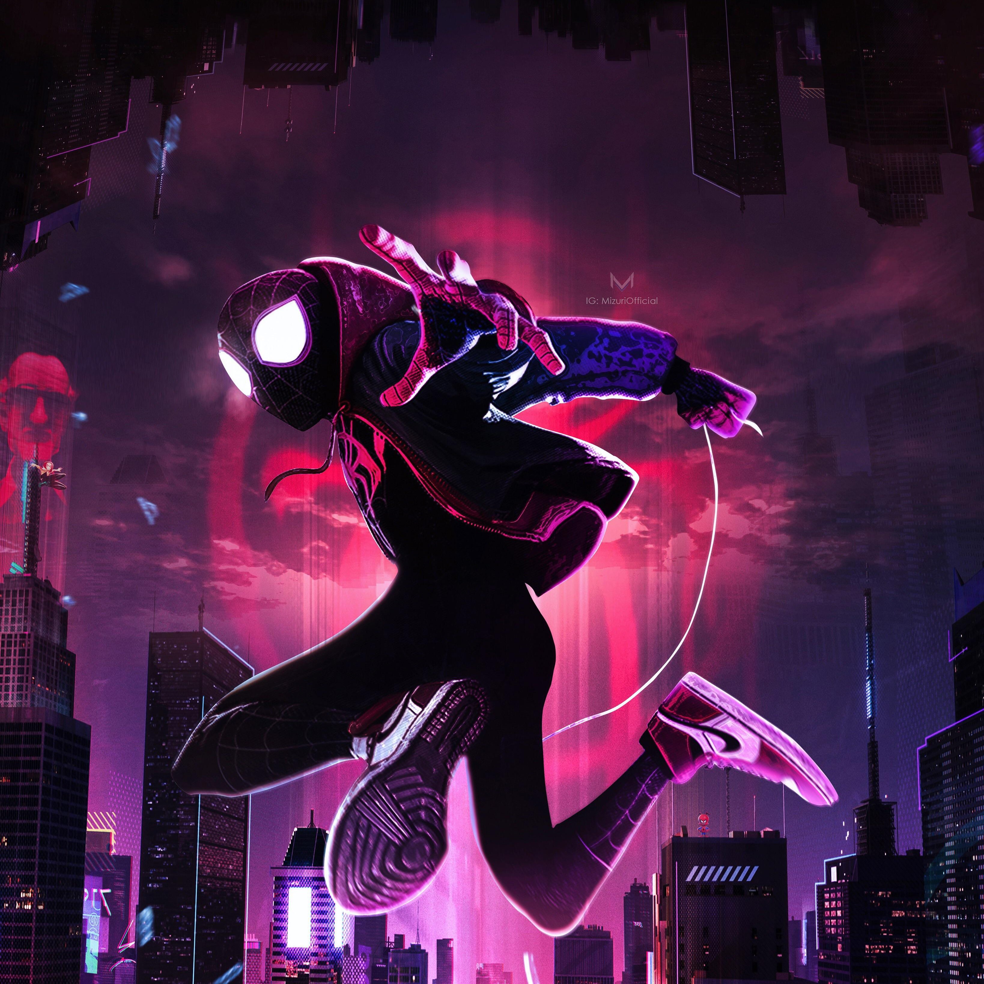 2K, Fan art, Spider-Man: Into the Spider-Verse, HD, Phone HD Wallpaper