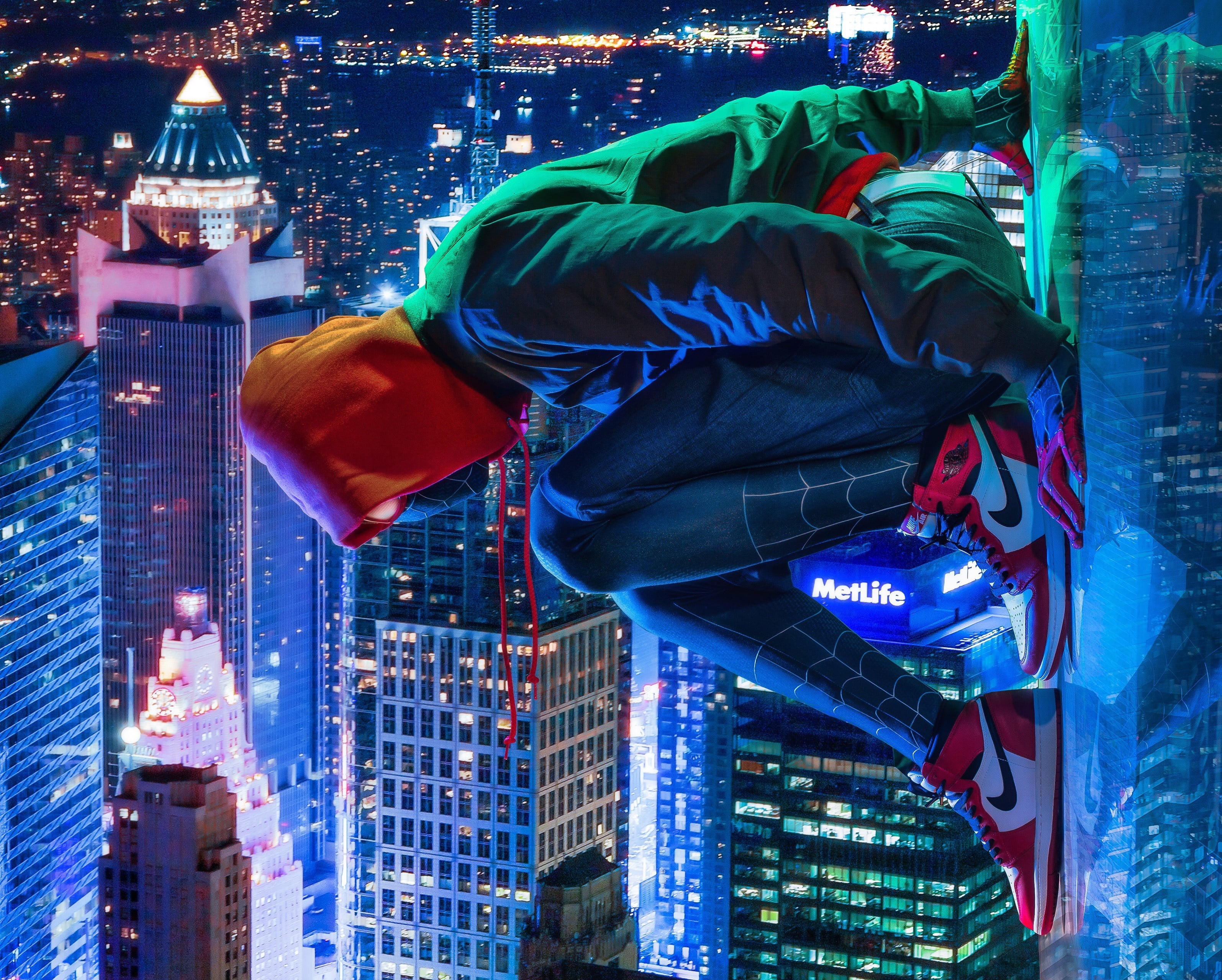 2K, New York, Miles Morales, Spider Man, Comics, Ultimate Spider-Man, HD Wallpaper