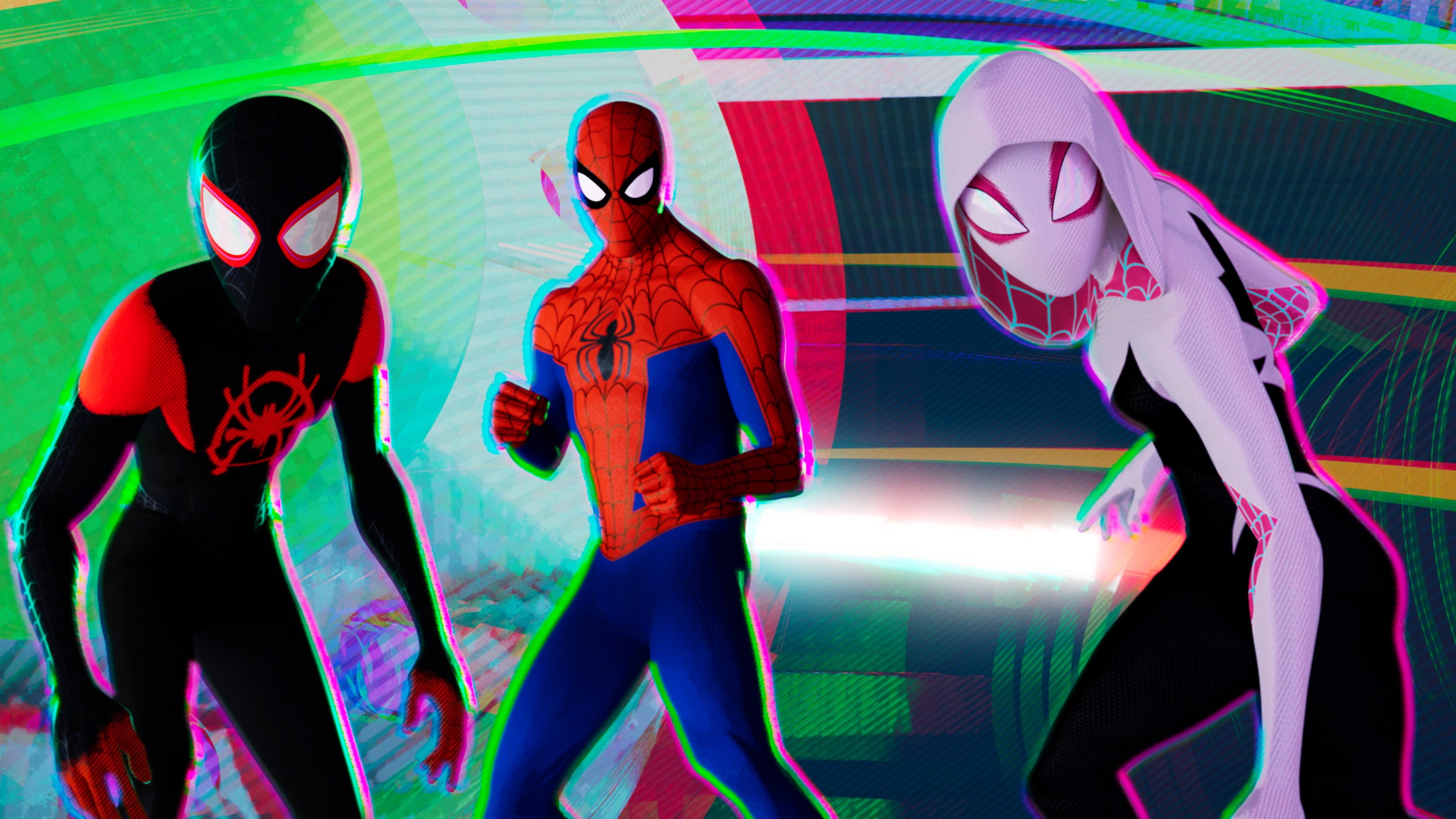Spider-Gwen, Movie, Spider-Man, 2K, Spider-Man: Into The Spider-Verse, Miles Morales, HD Wallpaper