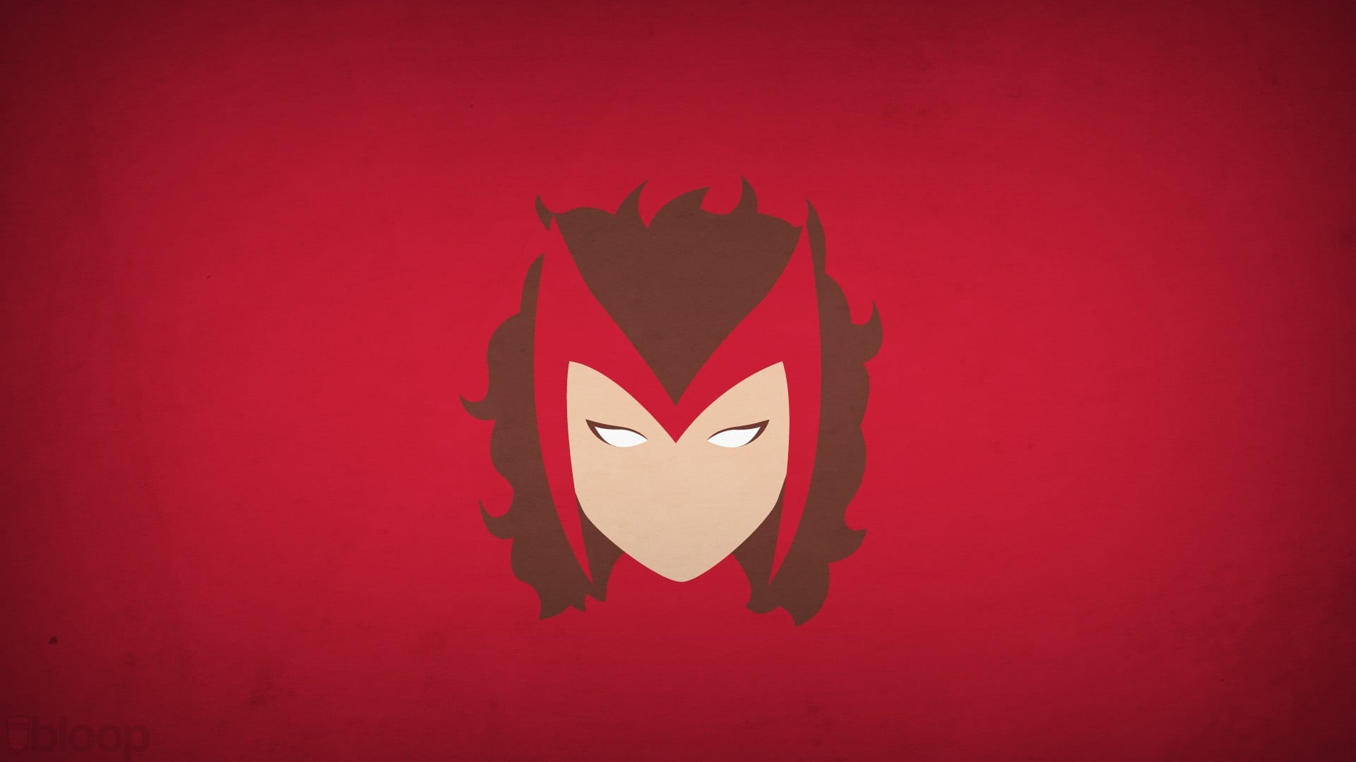 illustration, red, no people, digital composite, Blo0p, shape, indoors, red background, 1080P, copy space, colored background, close-up, emotion, Marvel Comics, HD Wallpaper