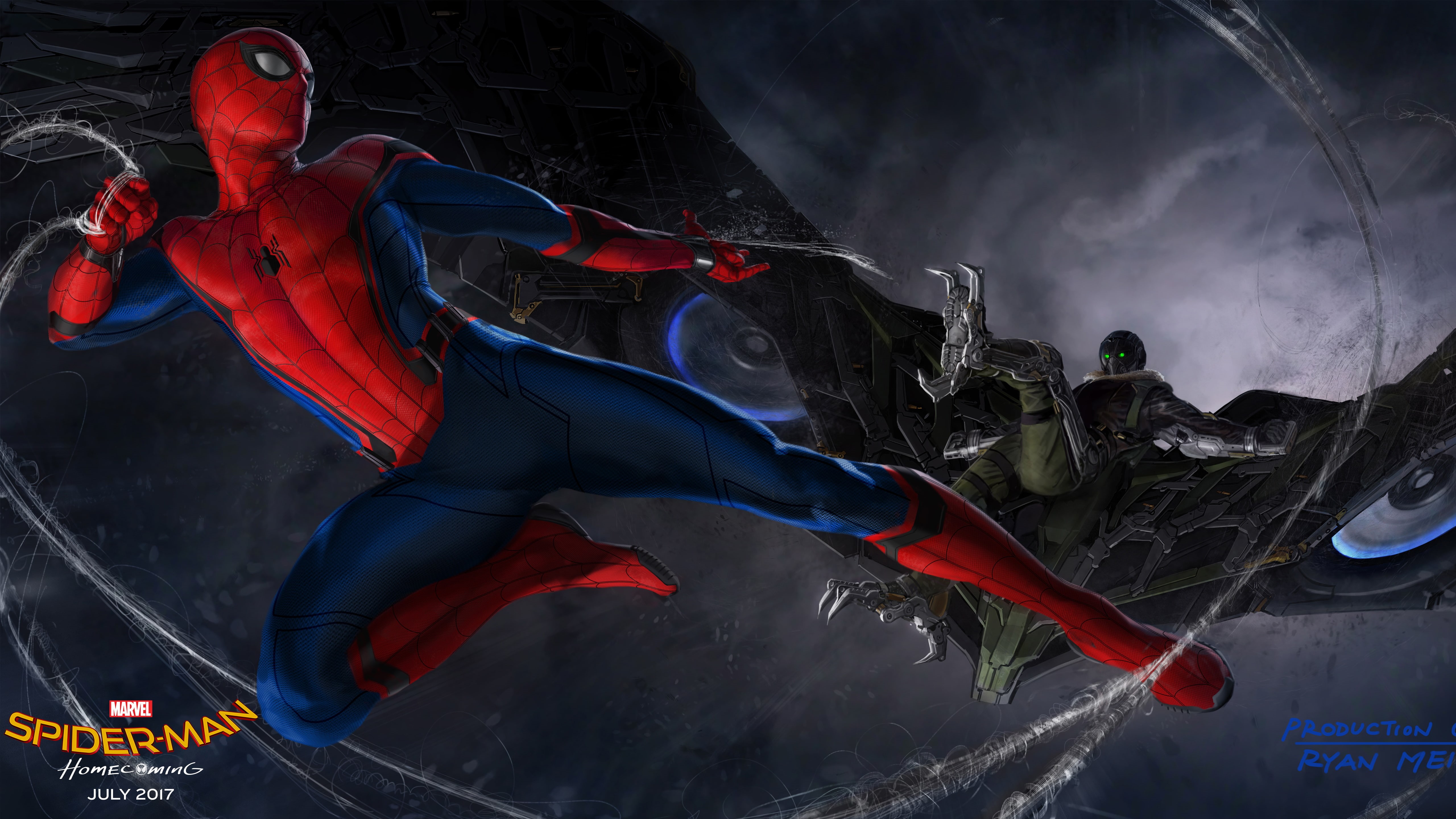 Concept art, Spider-Man: Homecoming, Spider-Man, 2017 Movies, 5K, HD Wallpaper