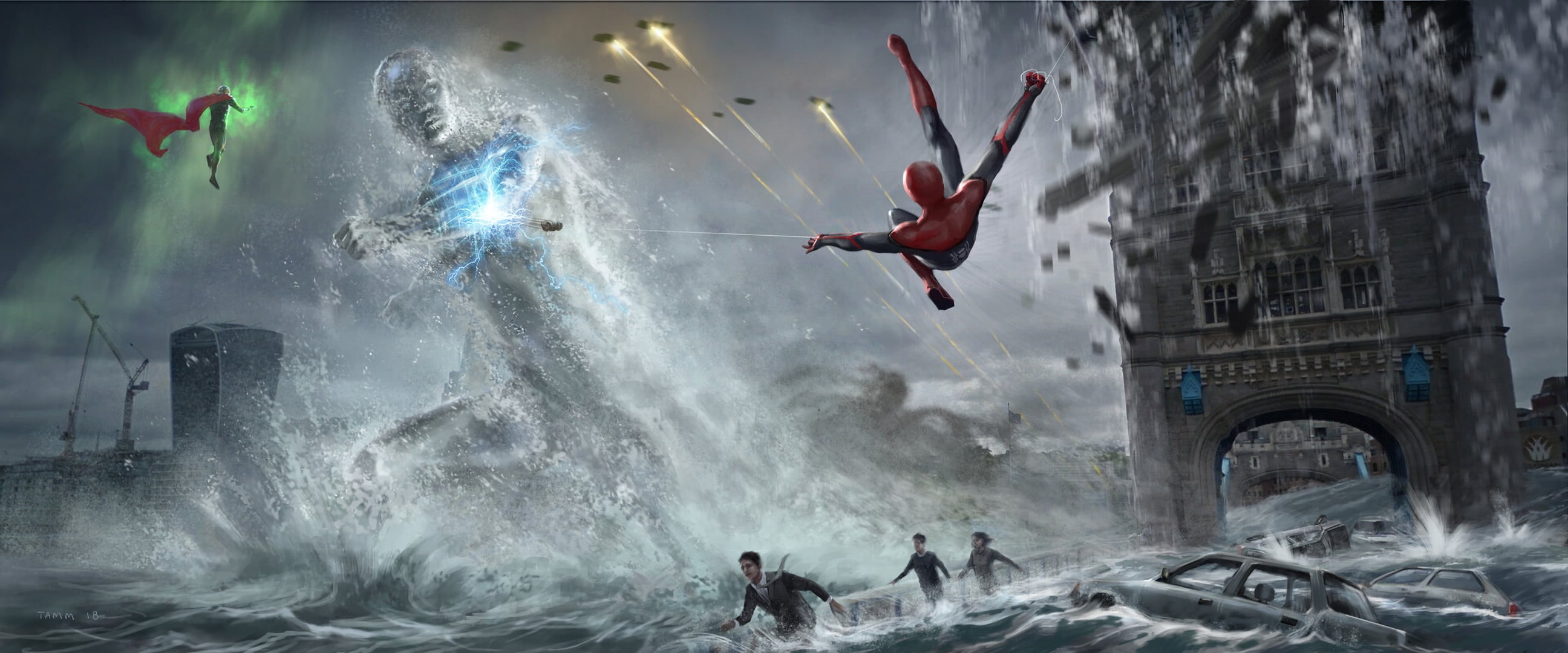 Mysterio (Marvel Comics), Spider-Man: Far From Home, Spider-Man, 2K, Marvel Comics, HD Wallpaper