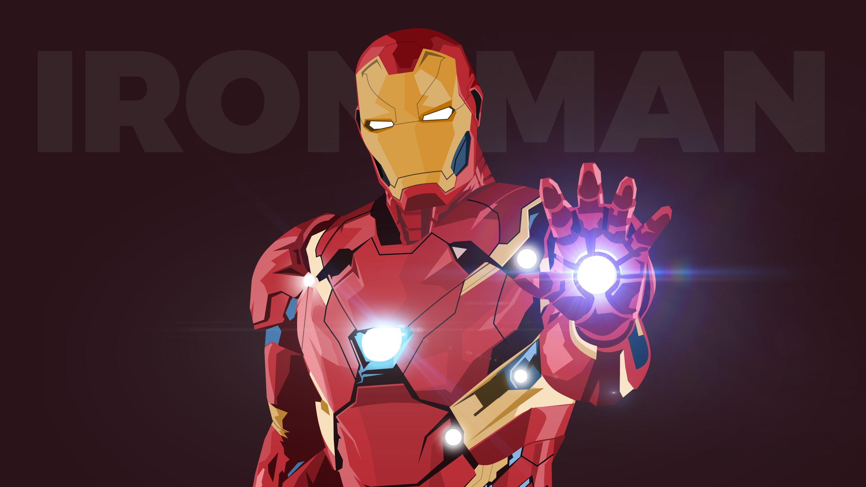 Minimal, character, ironman, 2K, Iron Man, HD, HD Wallpaper