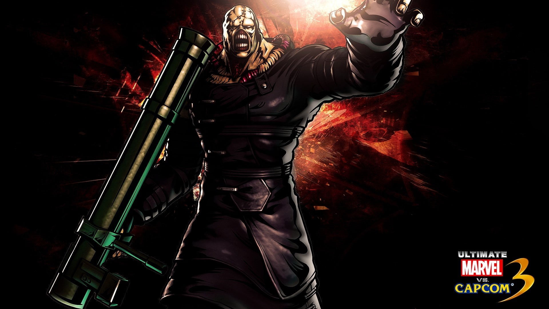 nemesis, games, video, marvel, capcom, evil, 1080P, vs, Resident Evil, hd, art, ultimate, Video Games, resident, HD Wallpaper