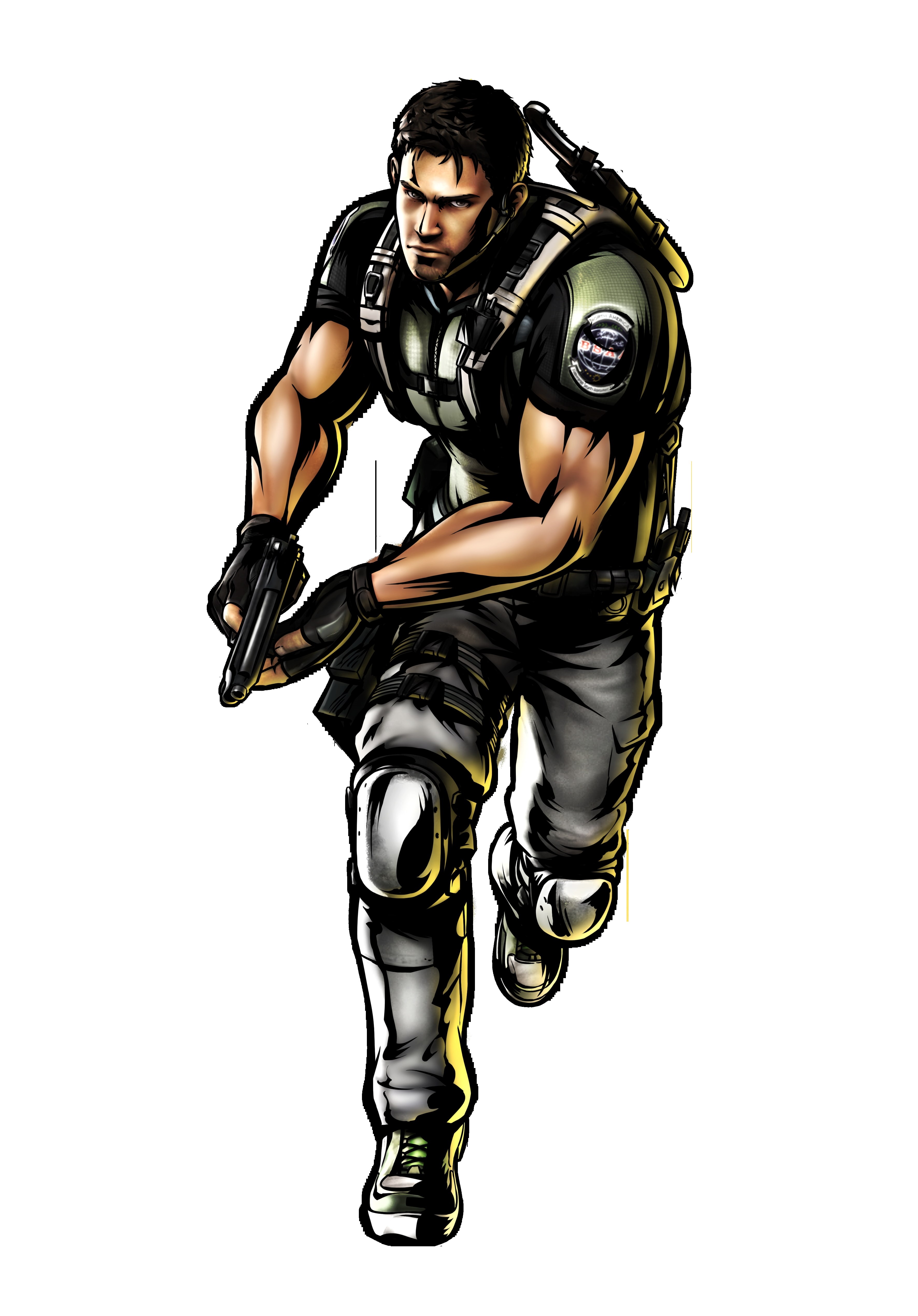 artwork, x, hd, Resident Evil, evil, Video Games, marvel, capcom, games, video, redfield, 4K, resident, art, vs, chris, Phone HD Wallpaper