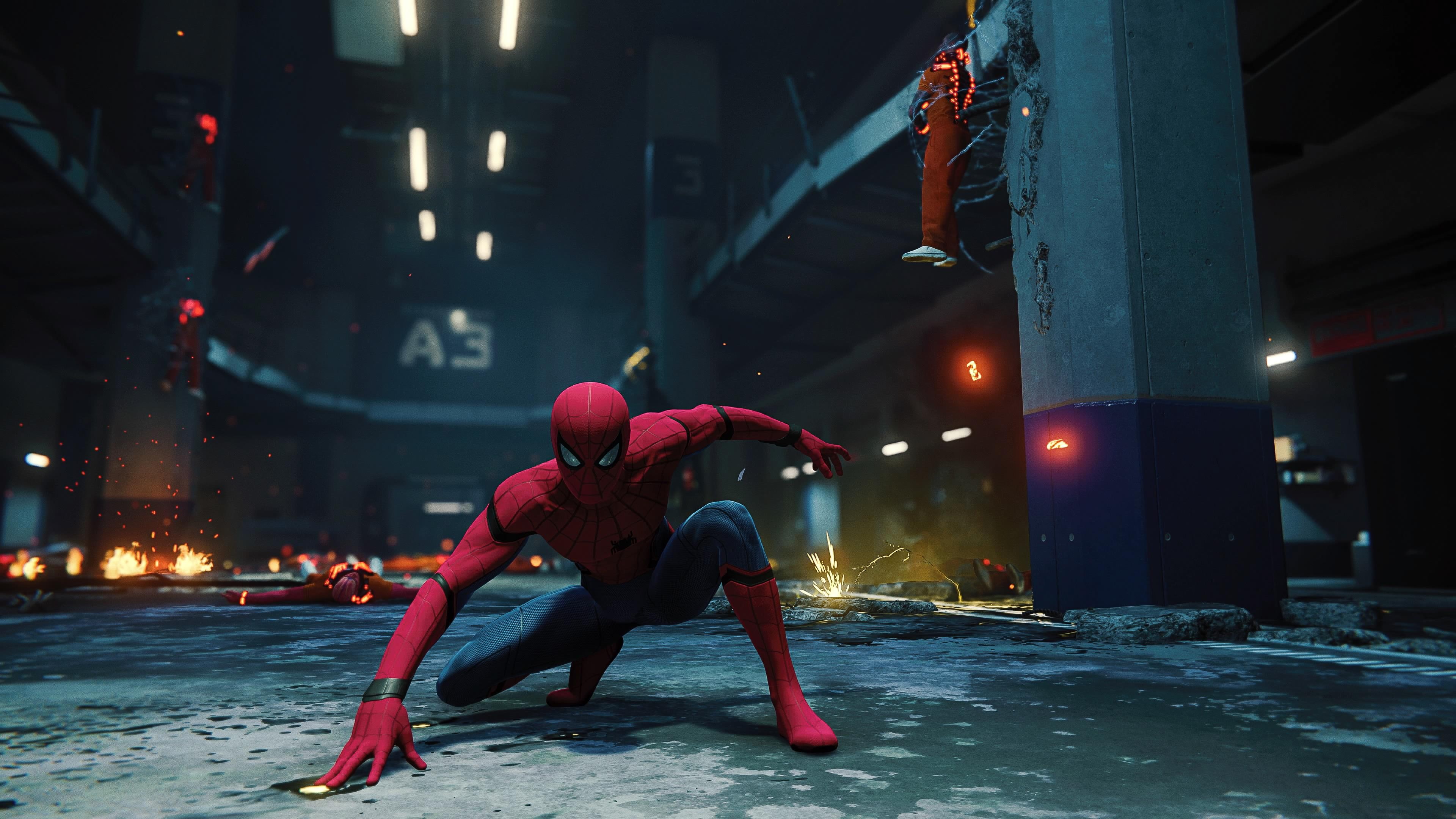 Video Game, Spider-Man (PS4), 4K, Spider-Man, Prison, Superhero, Peter Parker, Marvel Comics, HD Wallpaper