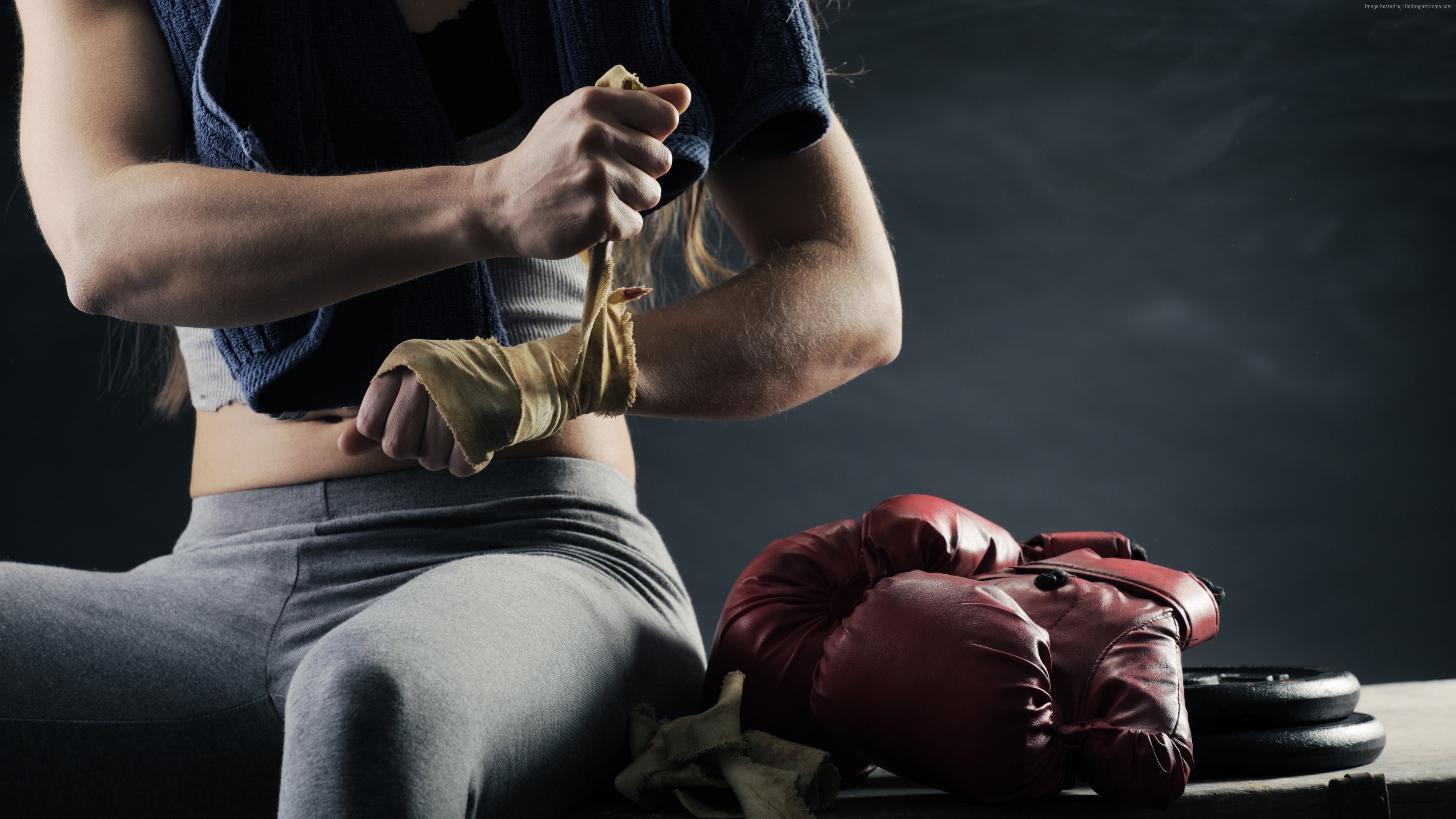 4K, Boxing gloves, boxing, 4K, HD Wallpaper