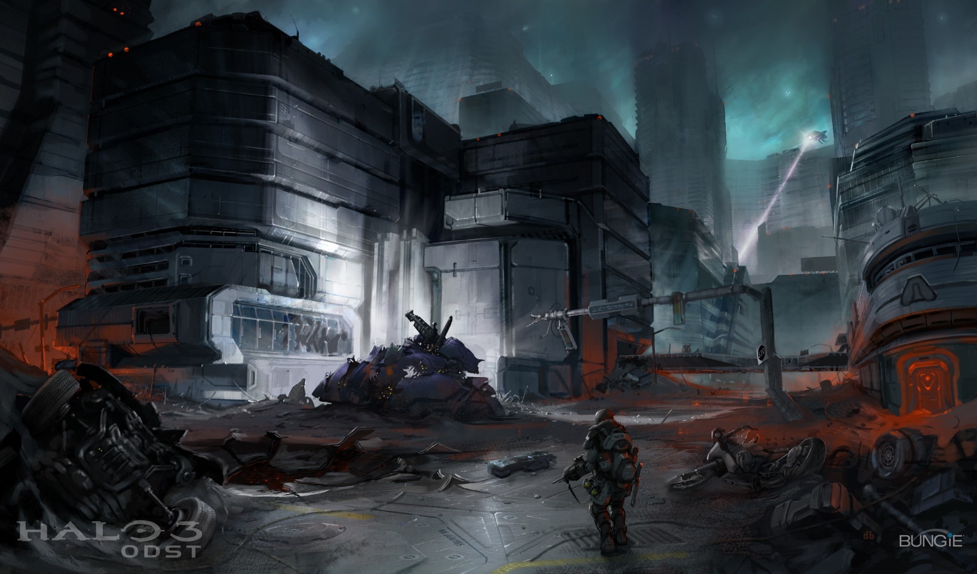 Halo 3: ODST, Halo, video games, 1080P, ODST, HD Wallpaper