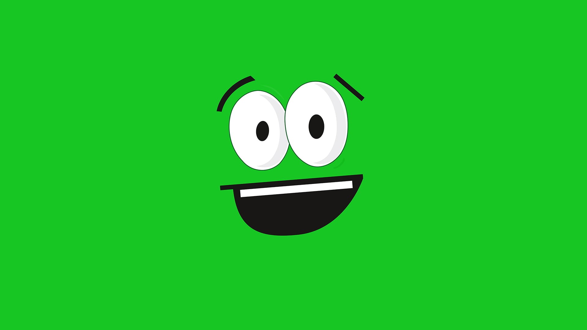 colored background, copy space, anthropomorphic smiley face, Twitch, single object, green color, studio shot, smiling, indoors, fun, stream, humor, black color, HD Wallpaper