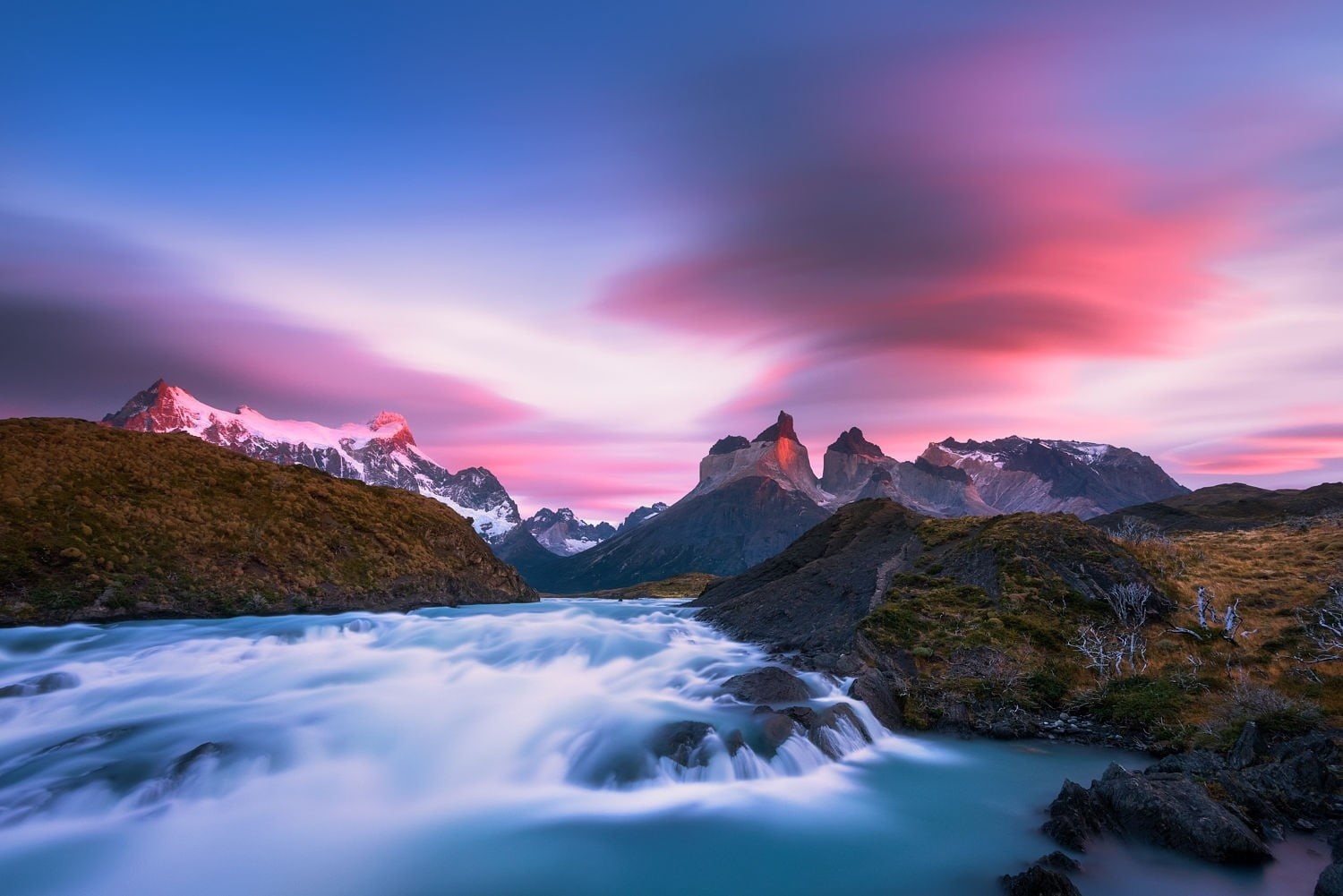rock, non-urban scene, rock - object, idyllic, nature, torres del paine national park, solid, cloud - sky, mountains, beauty in nature, tranquility, clouds, HD Wallpaper