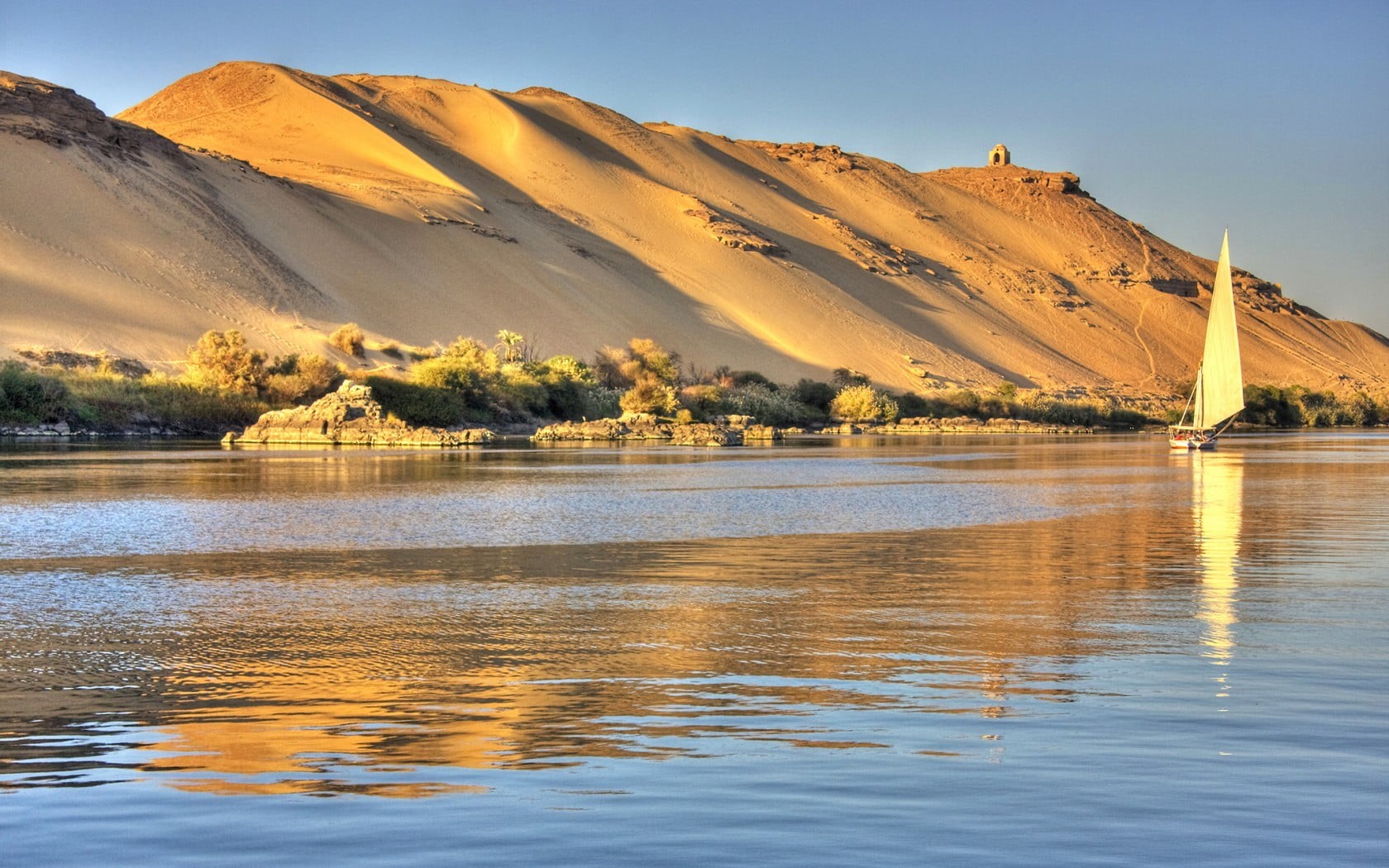 beauty in nature, nature, landscape, scenics - nature, no people, sky, day, dunas, naturaleza, non-urban scene, tranquility, egipto, nilo, waterfront, 720P, HD Wallpaper