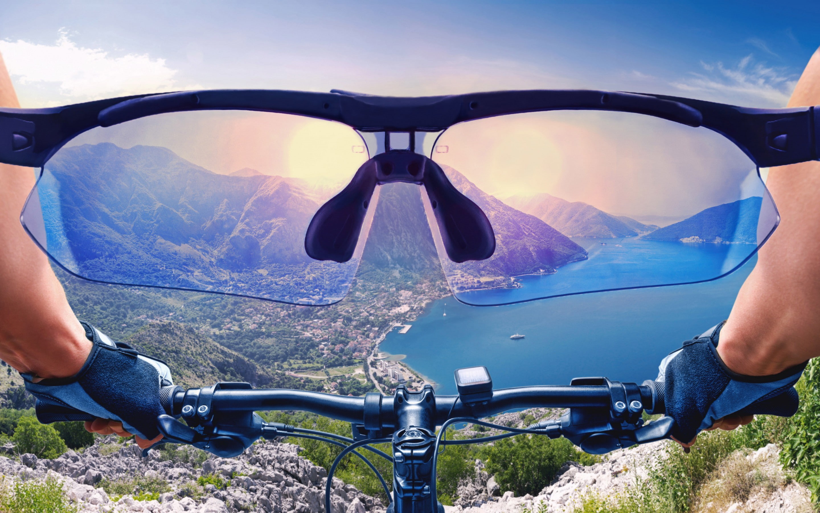 ., aim, gear, travel, rider, overcoming, racer, my planet, Air, concentration, frame, sun, from, obstacles, hat, mountains, cycling, sunglasses, Sight, HD Wallpaper