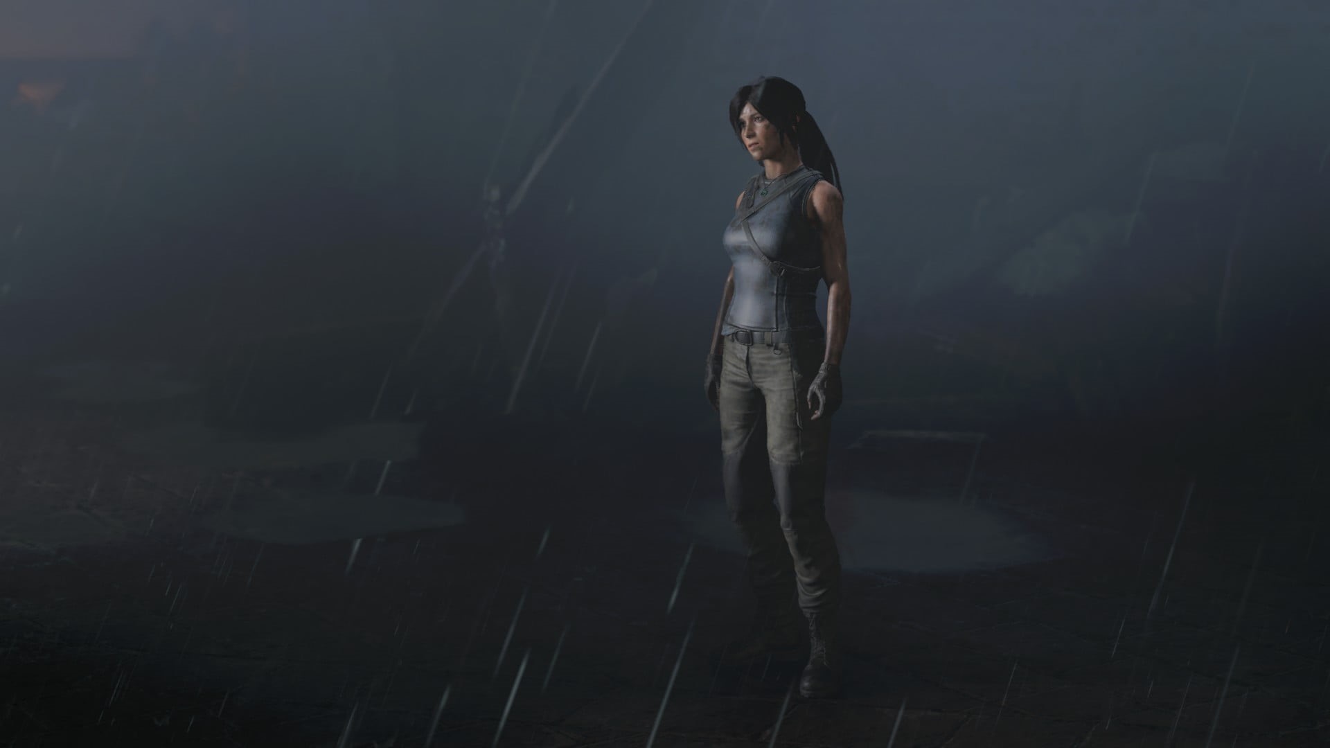 young women, young adult, adult, Shadow of the Tomb Raider, casual clothing, nature, looking at camera, one person, screen shot, teenager, three quarter length, HD Wallpaper