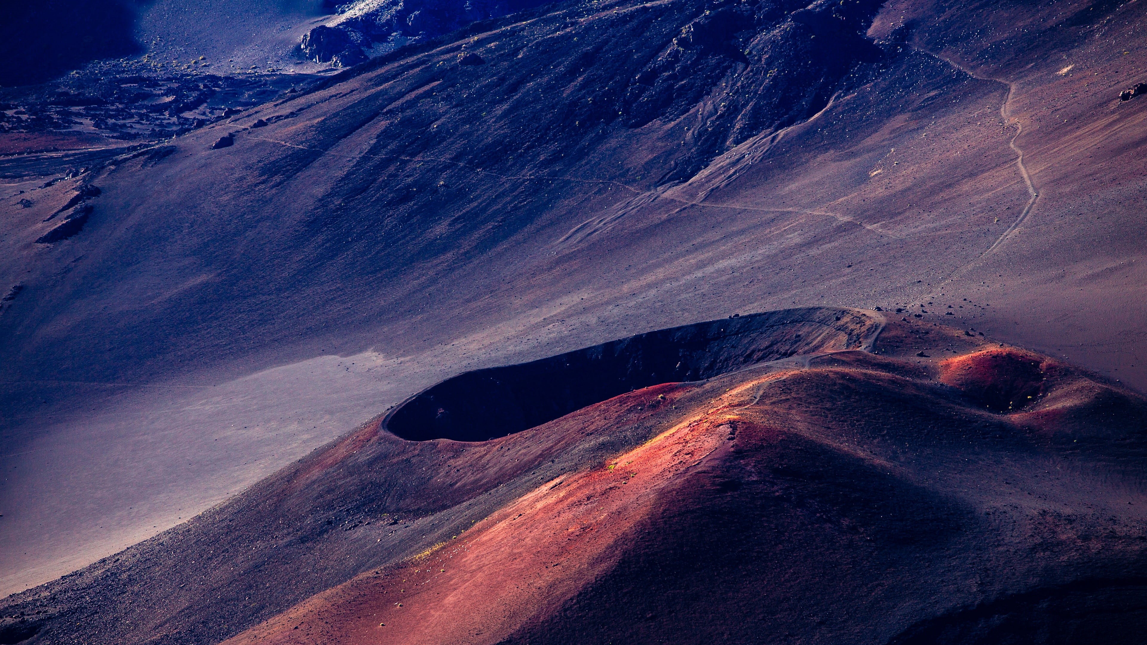 mountain peak, hawaii, volcanic crater, volcanic landform, geology, tranquility, rock - object, day, haleakala national park, physical geography, rock, HD Wallpaper