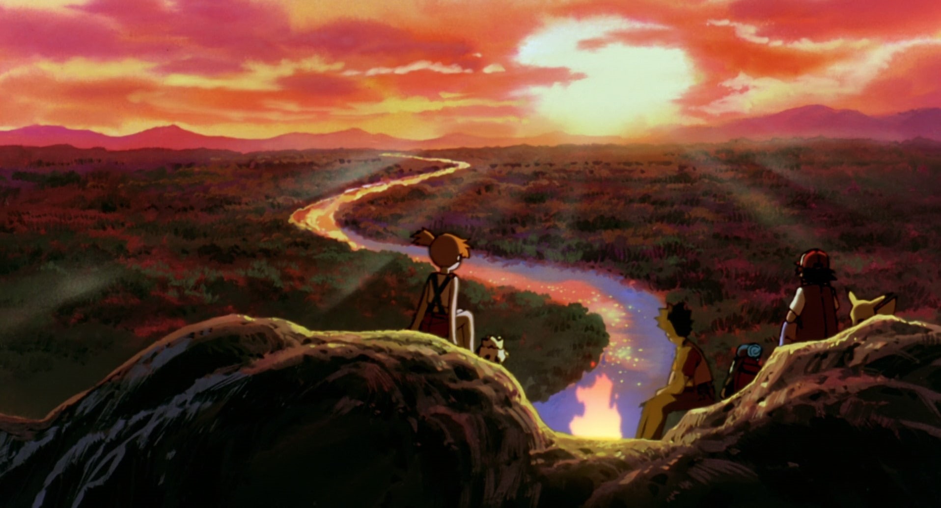 Pokémon: The First Movie, Ash (Pokémon), 720P, Brock (Pokémon), Movie, Togepi (Pokémon), Pikachu, Misty (Pokémon), HD Wallpaper