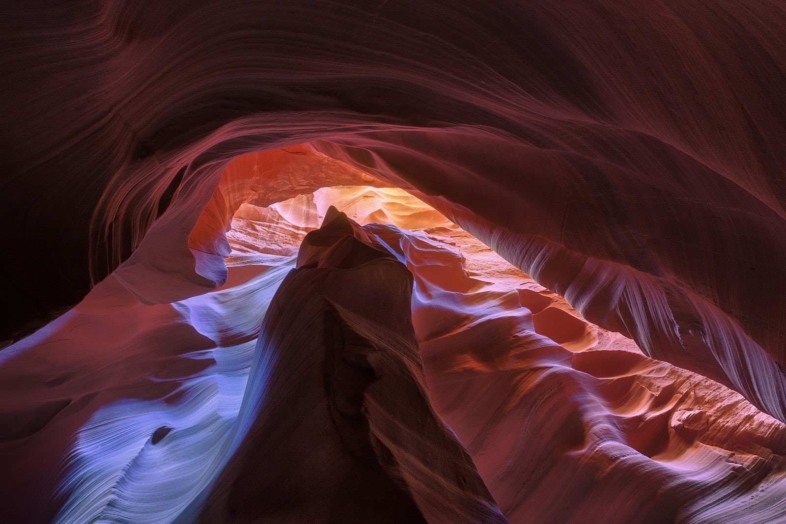 nature, rock, sunlight, desert, landscape, 720P, Antelope Canyon, erosion, Utah, red, HD Wallpaper