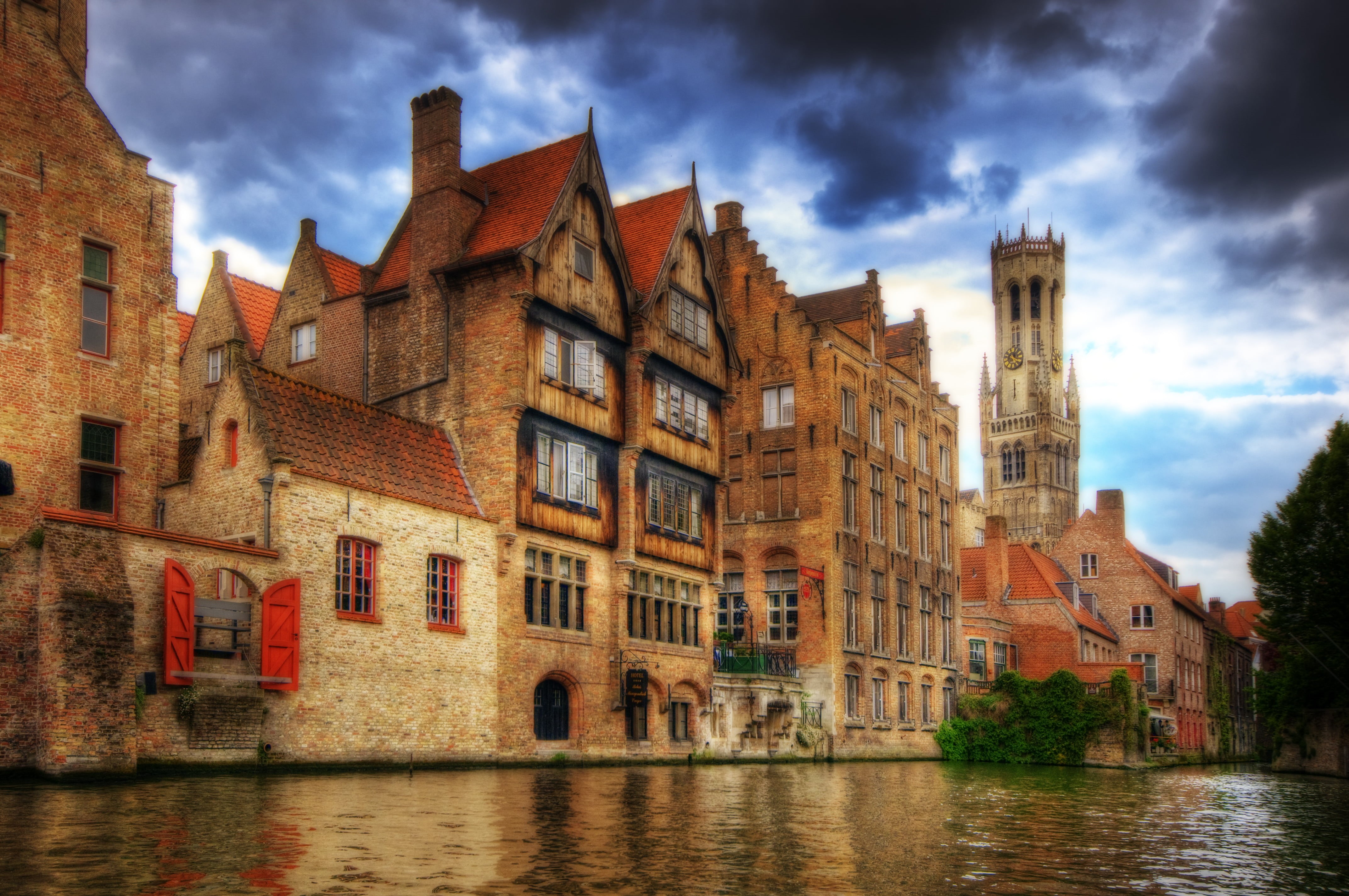 white, old, water, Tourist, body of water, flanders, Reflection, Urlaub, Clouds, Nikon D300, Belgium, benelux, Europe, Early Morning, Awards, awesome, beside, HD Wallpaper