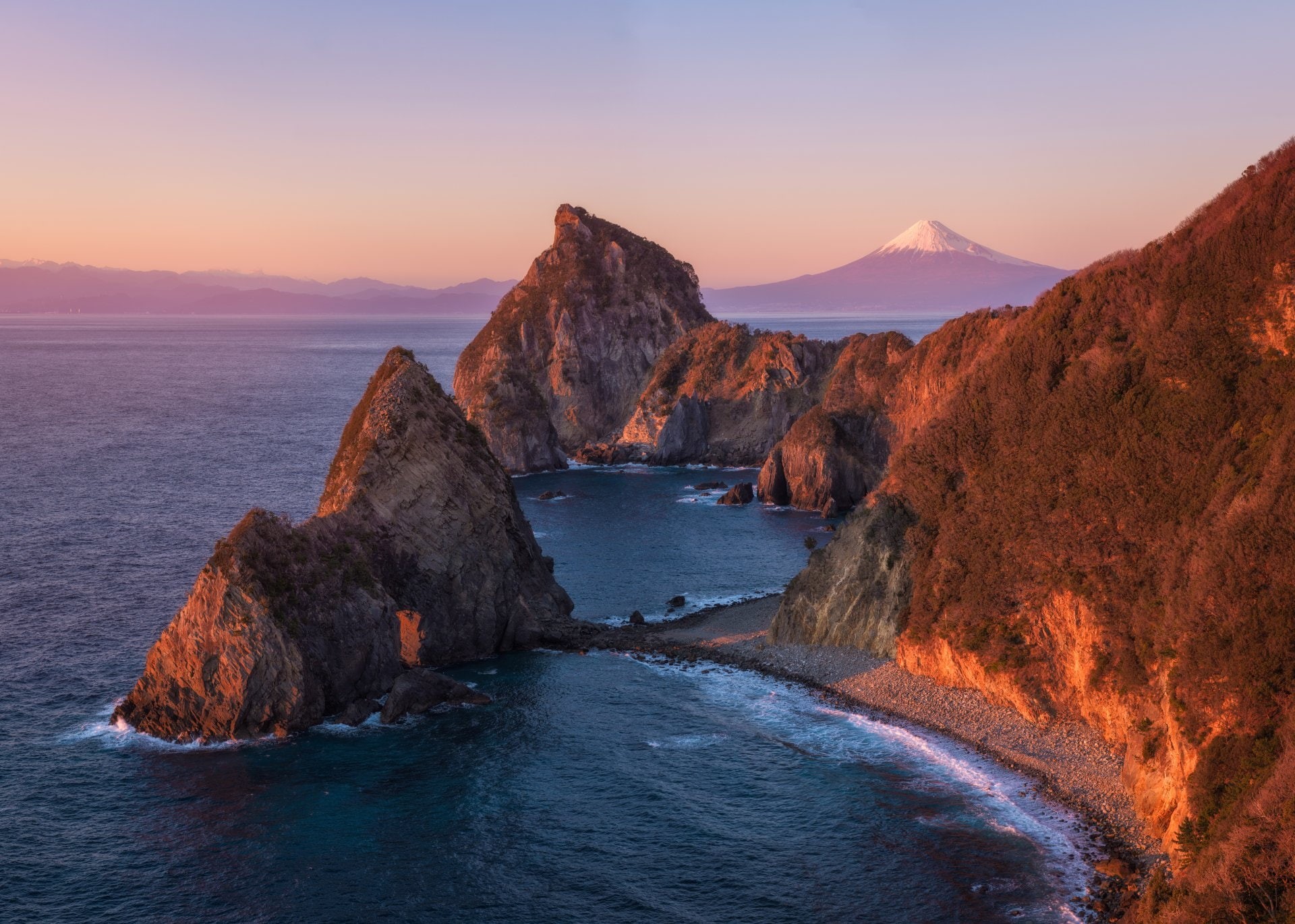 Matsuzaki-cho, Japan, 1080P, Earth, Coastline, Senganmon, Shizuoka Prefecture, Mount Fuji, HD Wallpaper