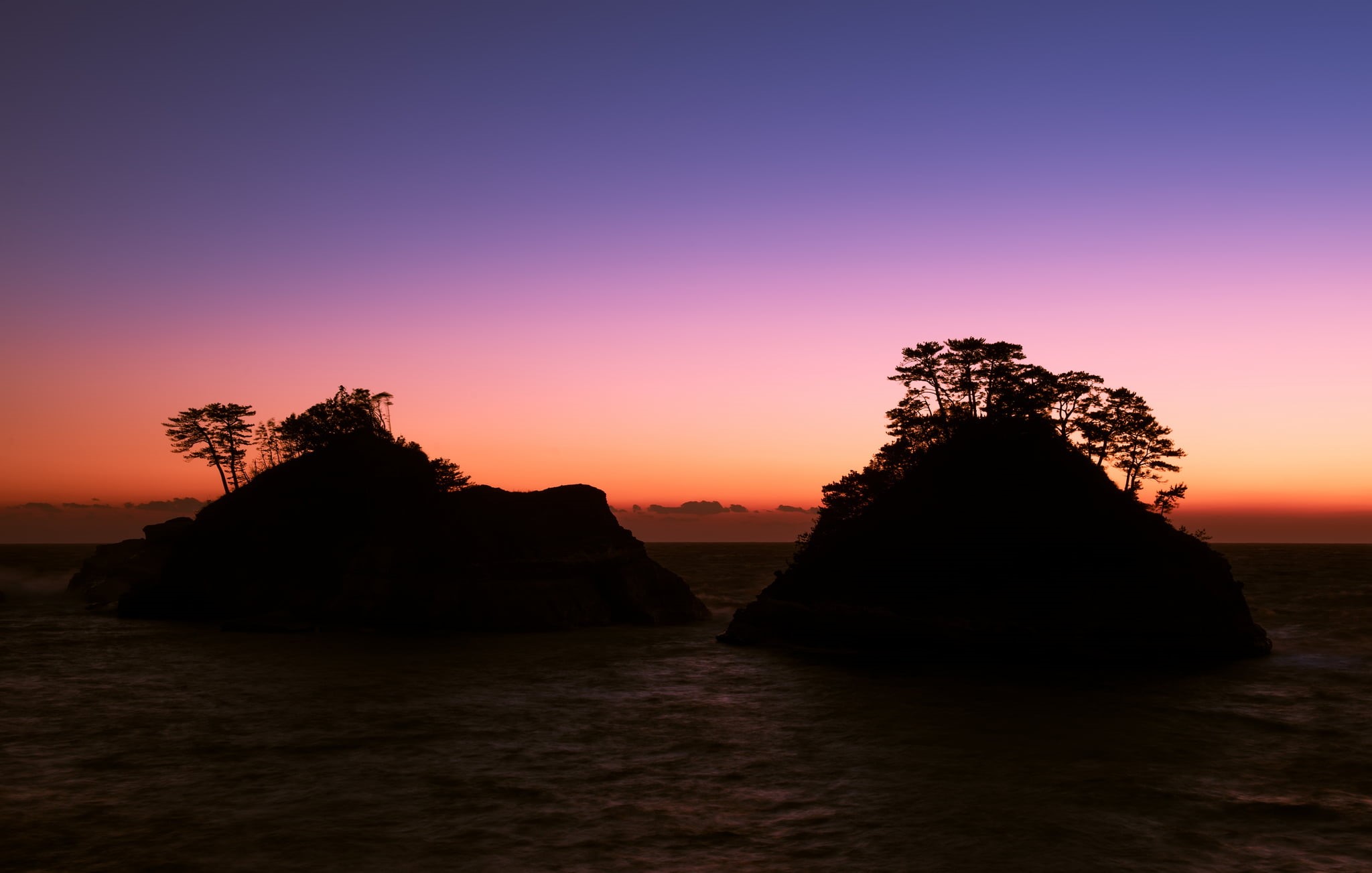 tranquility, the sky, sky, nature, tranquil scene, beauty in nature, Japan, 1080P, tree, shore, scenics - nature, plant, water, rock, horizon, outdoors, HD Wallpaper