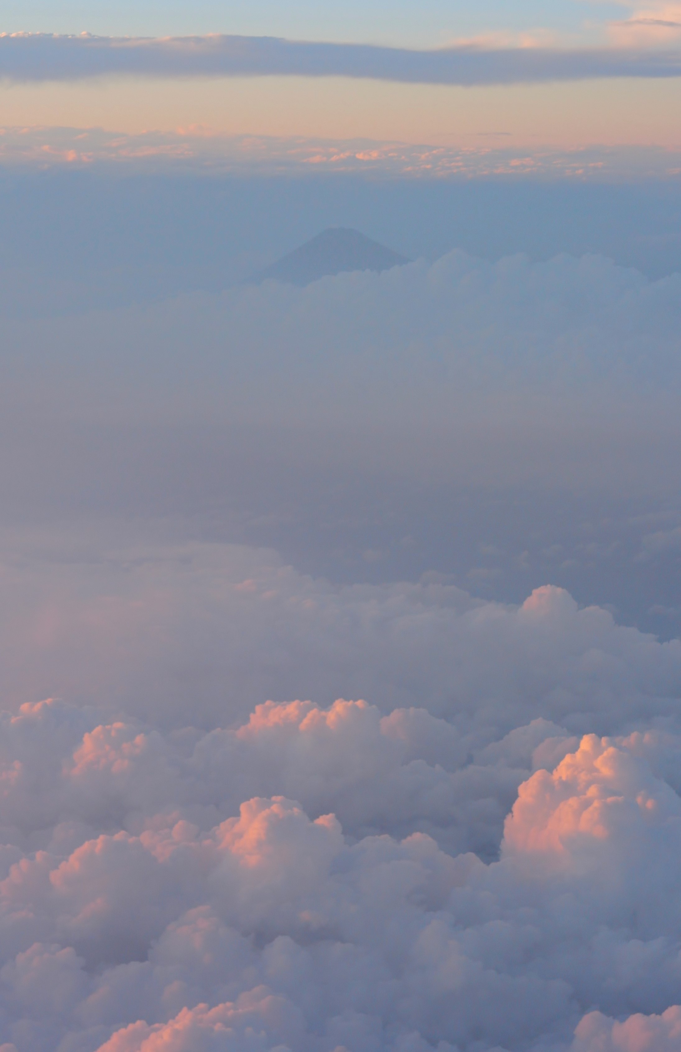 sunset, sea of clouds, no people, cloud - sky, japan, fluffy, beauty in nature, day, softness, above, heaven, scenics - nature, mt fuji, meteorology, fuji, Phone HD Wallpaper