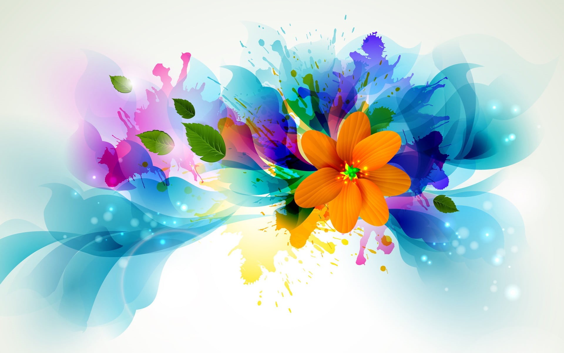 bouquet, flower head, flower, beauty in nature, indoors, plant, multi colored, flowering plant, illustration, blue, leaves, petaled, flower arrangement, HD Wallpaper