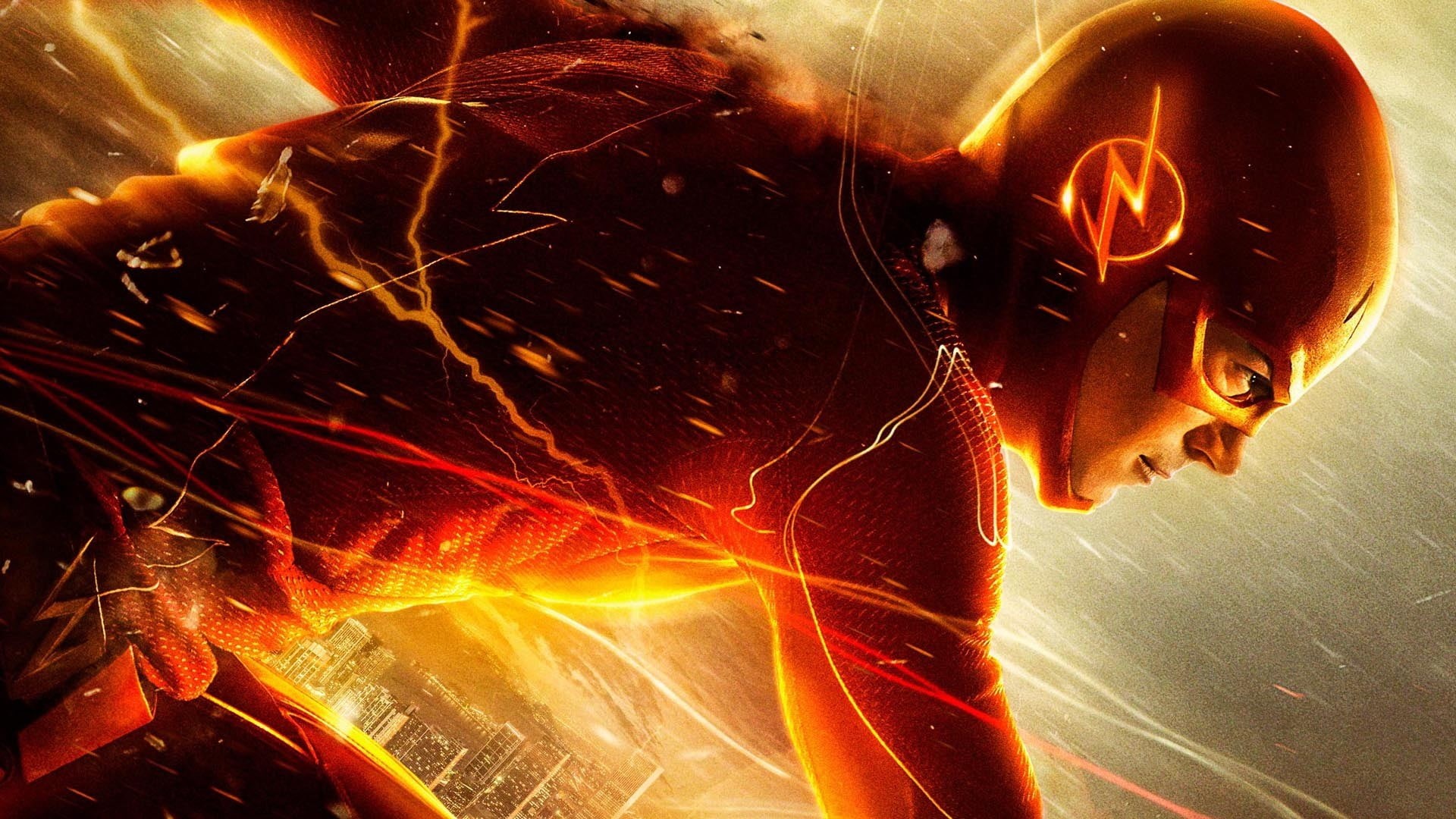 The Flash, poster, one person, digital composite, industry, real people, steel Mill, sparks, nature, close-up, working, illuminated, creativity, movie, HD Wallpaper