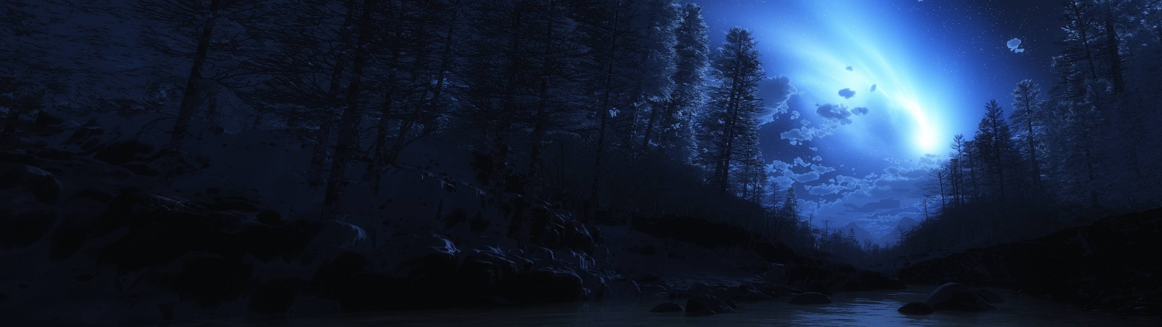 panoramic, owdlarrd, 3840x1080, 4K, HD Wallpaper