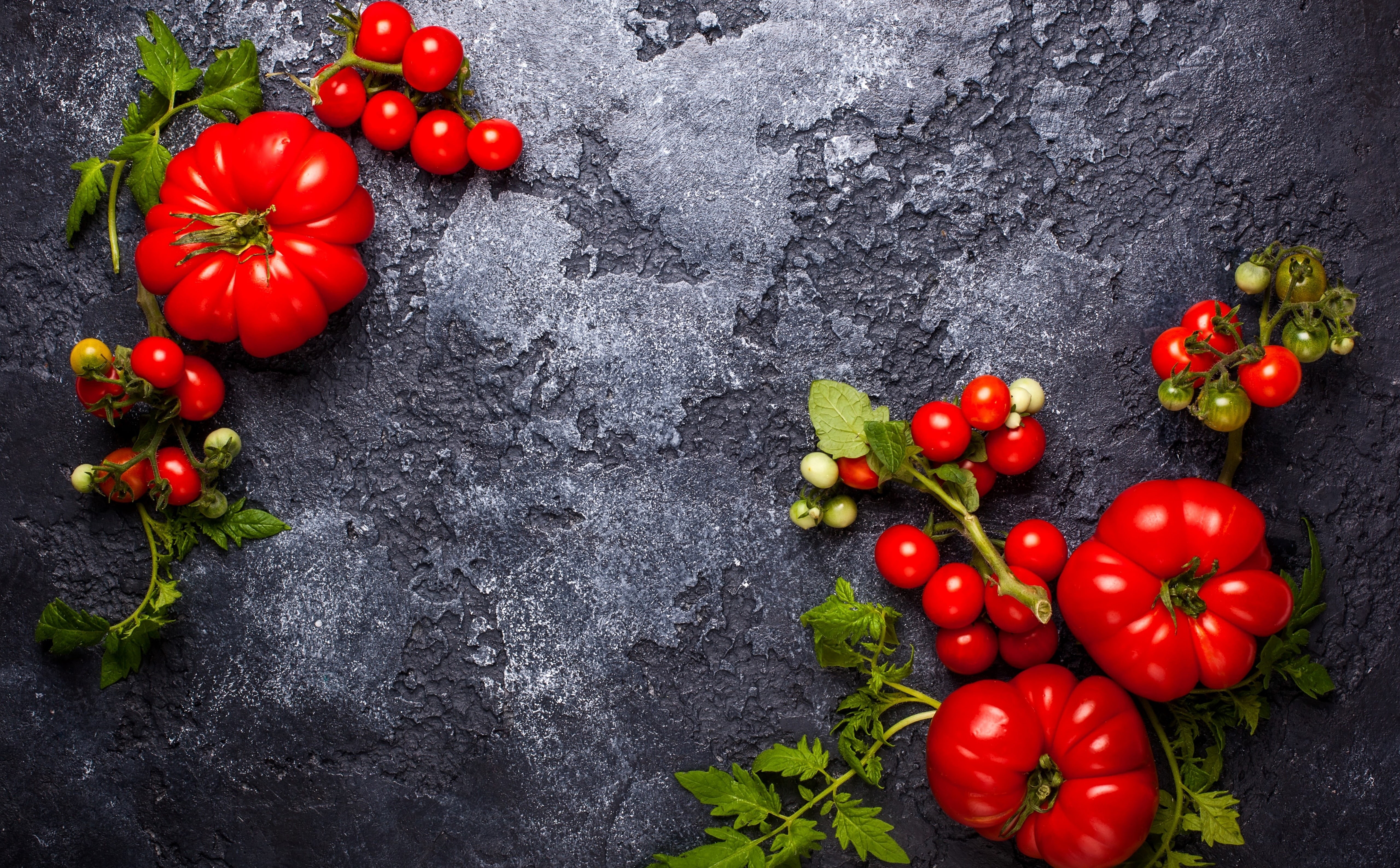 red, high angle view, vegetarian food, raw food, no people, ingredient, Green, fruit, freshness, vegetable, cherrytomato, tomatoes, nature, directly above, HD Wallpaper