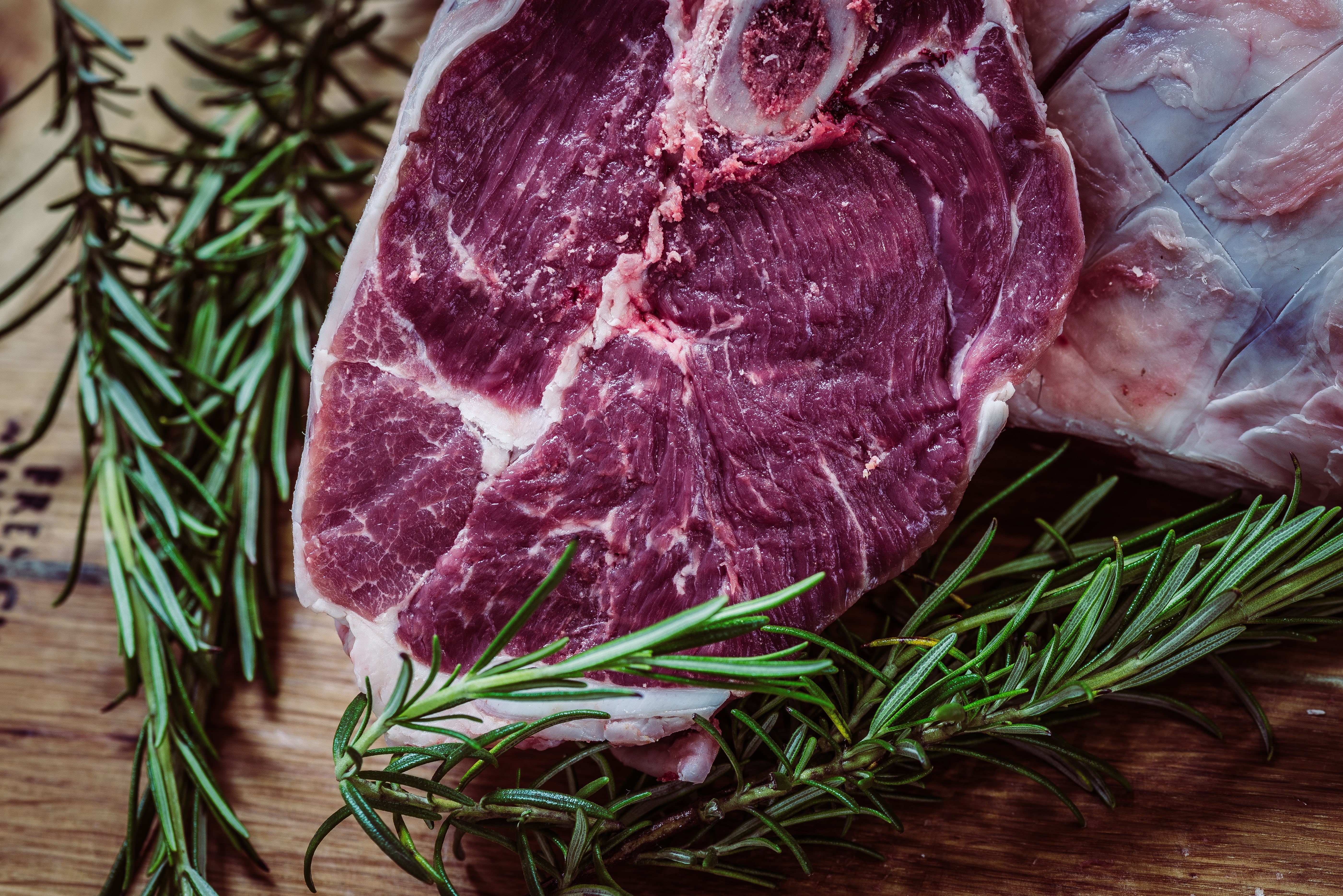healthy Eating, pork, marinated, ingredient, freshness, meat, raw, lamb - meat, spice, steak, meal, cross Section, red, indoors, gourmet, herb, table, cutting Board, HD Wallpaper