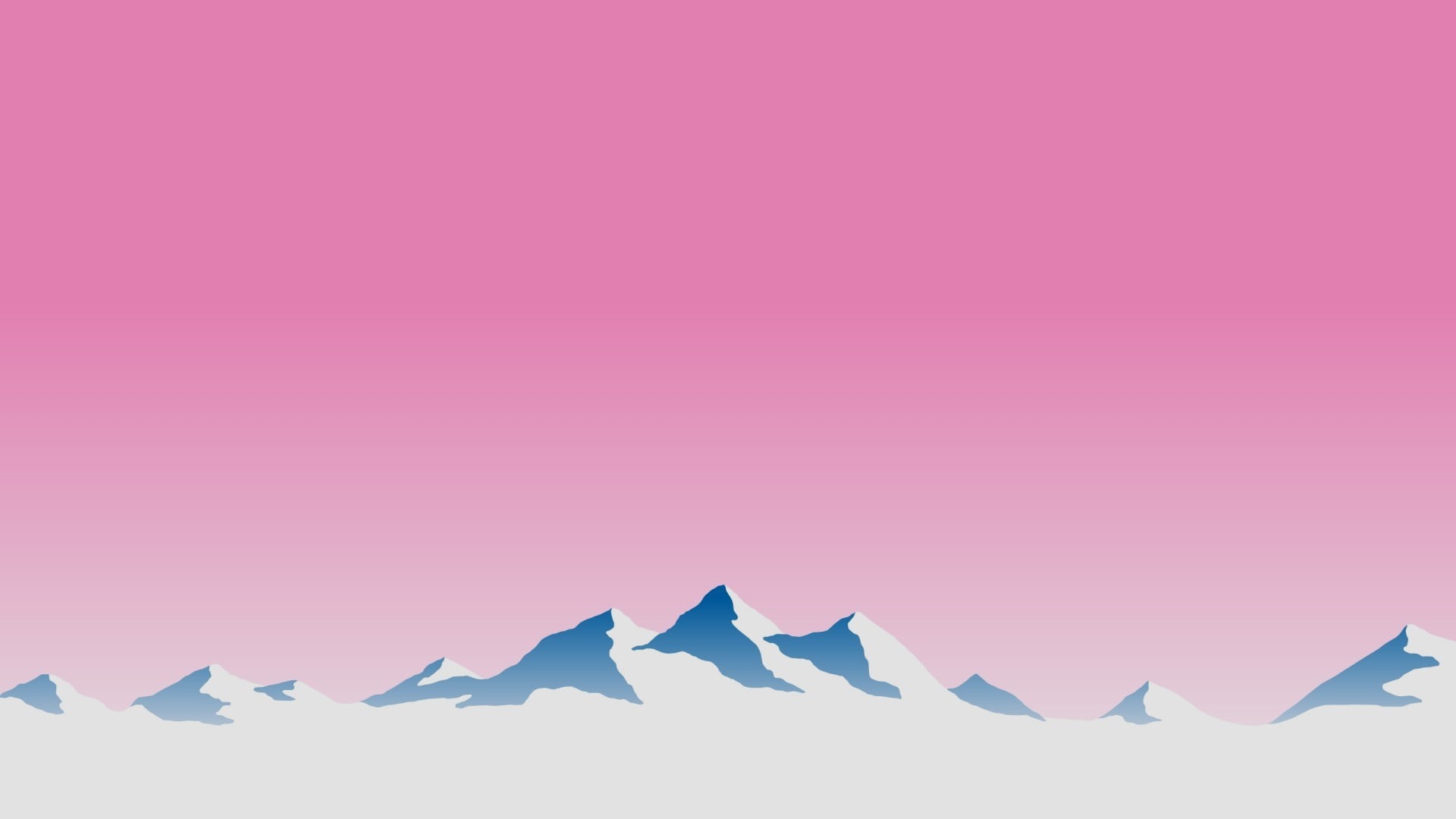 mountain pass, minimalism, 1080P, HD Wallpaper