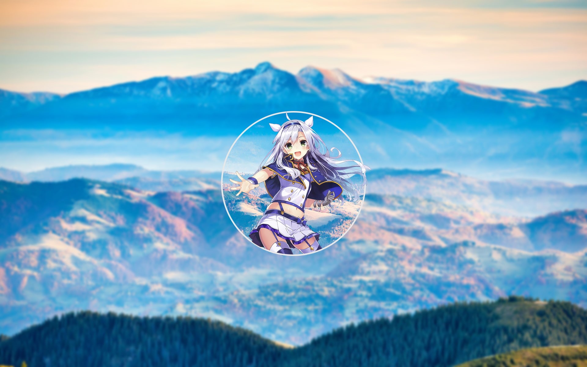Shikiyo, tranquility, outdoors, beauty in nature, Sistine Fibel, environment, blurred, mountain, focus on foreground, cloud - sky, 1080P, close-up, reflection, HD Wallpaper