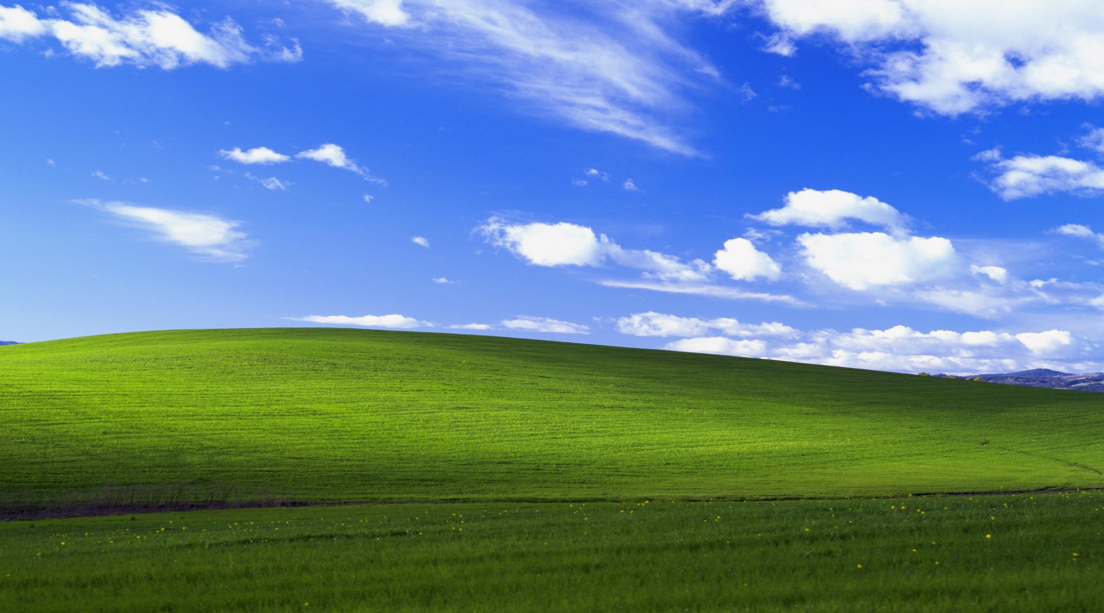 land, green - golf course, tranquil scene, Windows Vista, rural scene, 4K, cloud - sky, agriculture, horizon over land, nature, original, beauty in nature, HD Wallpaper