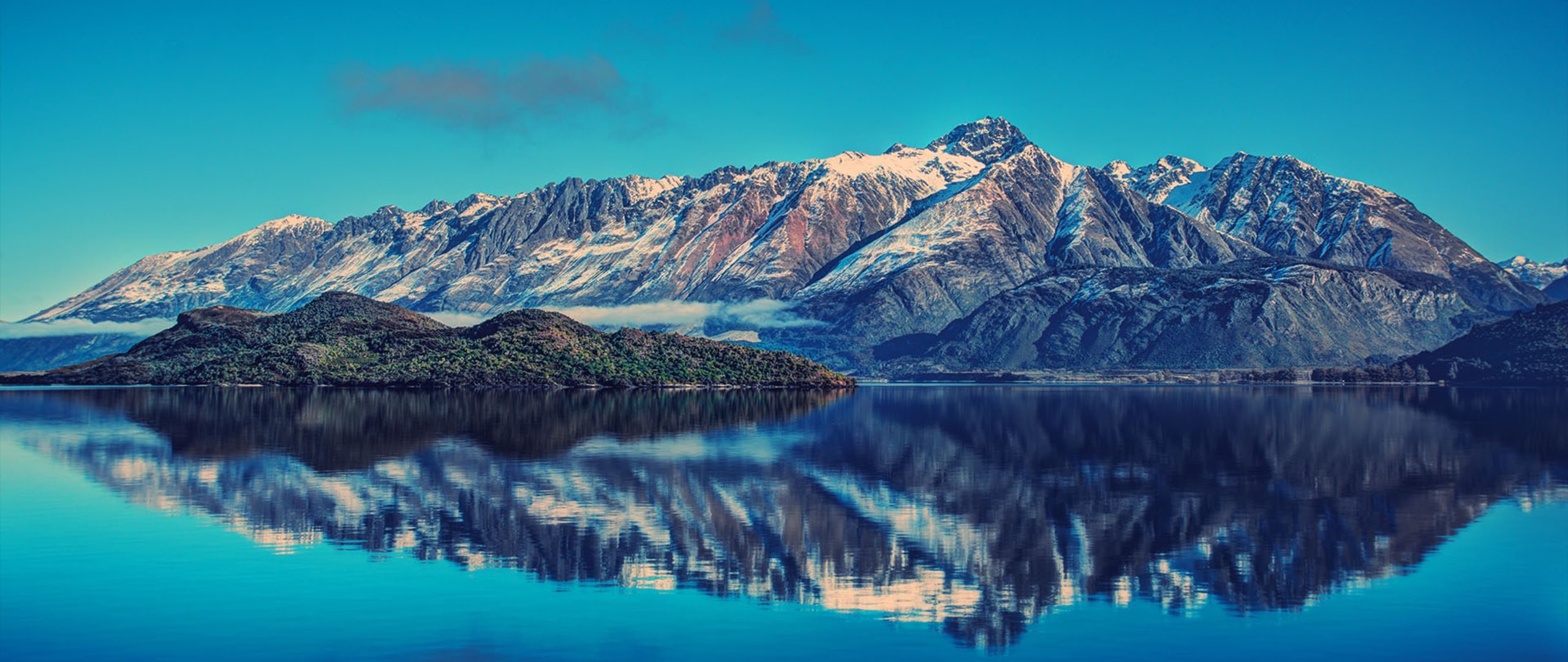 snow, 2K, tranquility, no people, water, blue, landscape, cold temperature, nature, mountain peak, tranquil scene, mountain range, travel destinations, HD Wallpaper