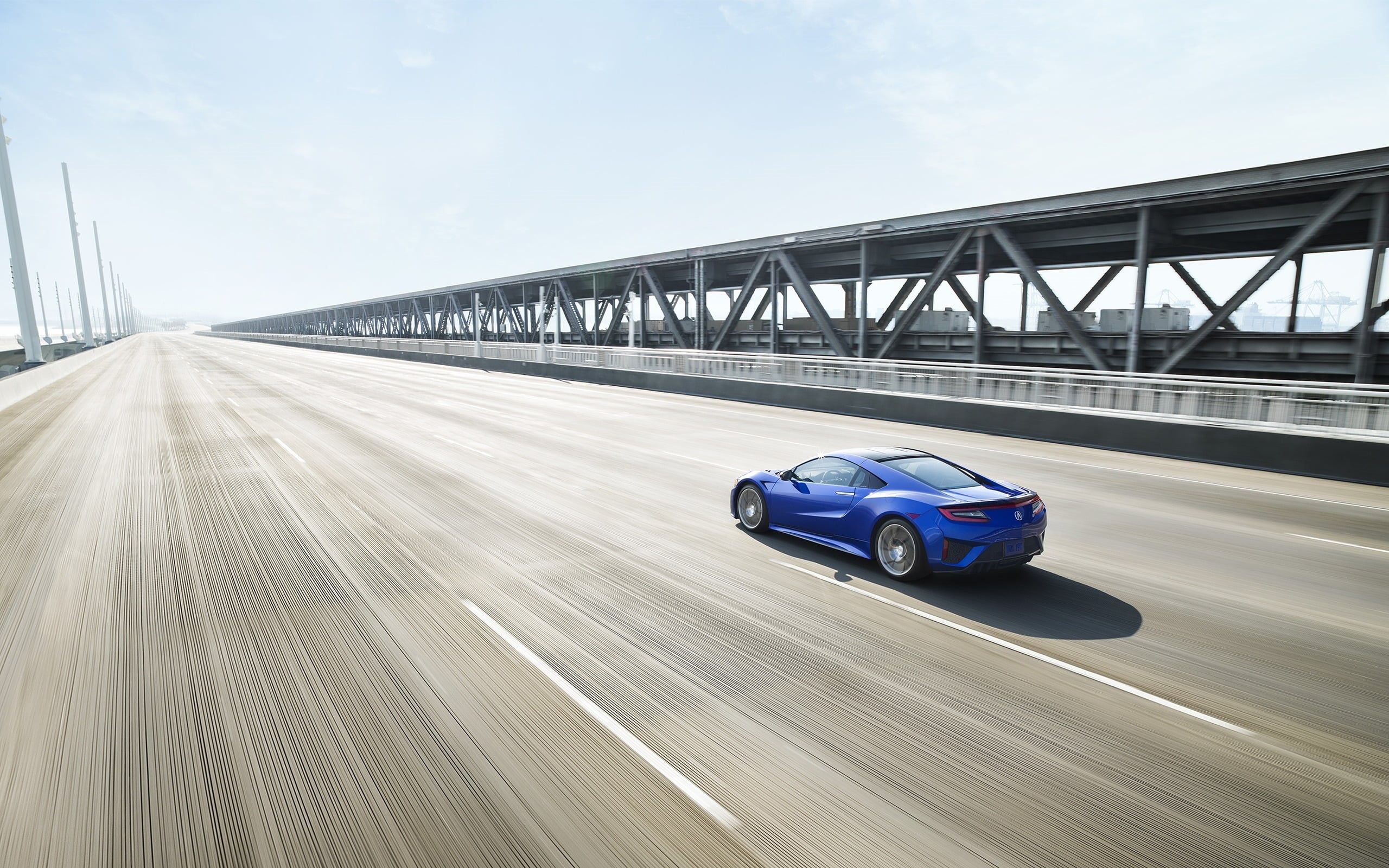 2K, connection, motion blur, sky, day, mode of transportation, vehicle, no people, transportation, road, blurred motion, nature, along, daytime, timelapse, HD Wallpaper