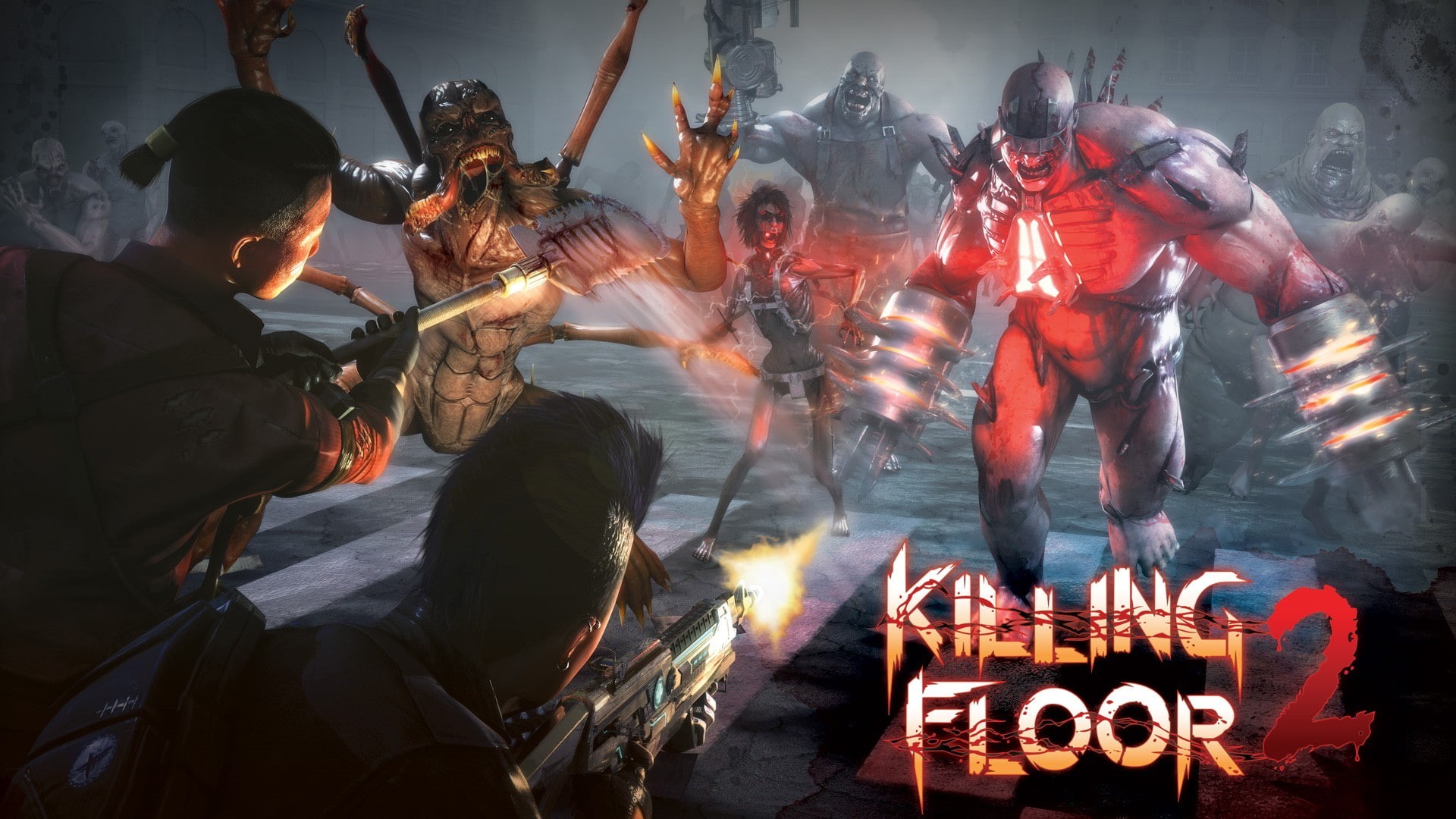 group of people, people, Killing Floor 2, 1080P, crowd, skill, men, arts culture and entertainment, video games, fire - natural phenomenon, motion, flame, HD Wallpaper