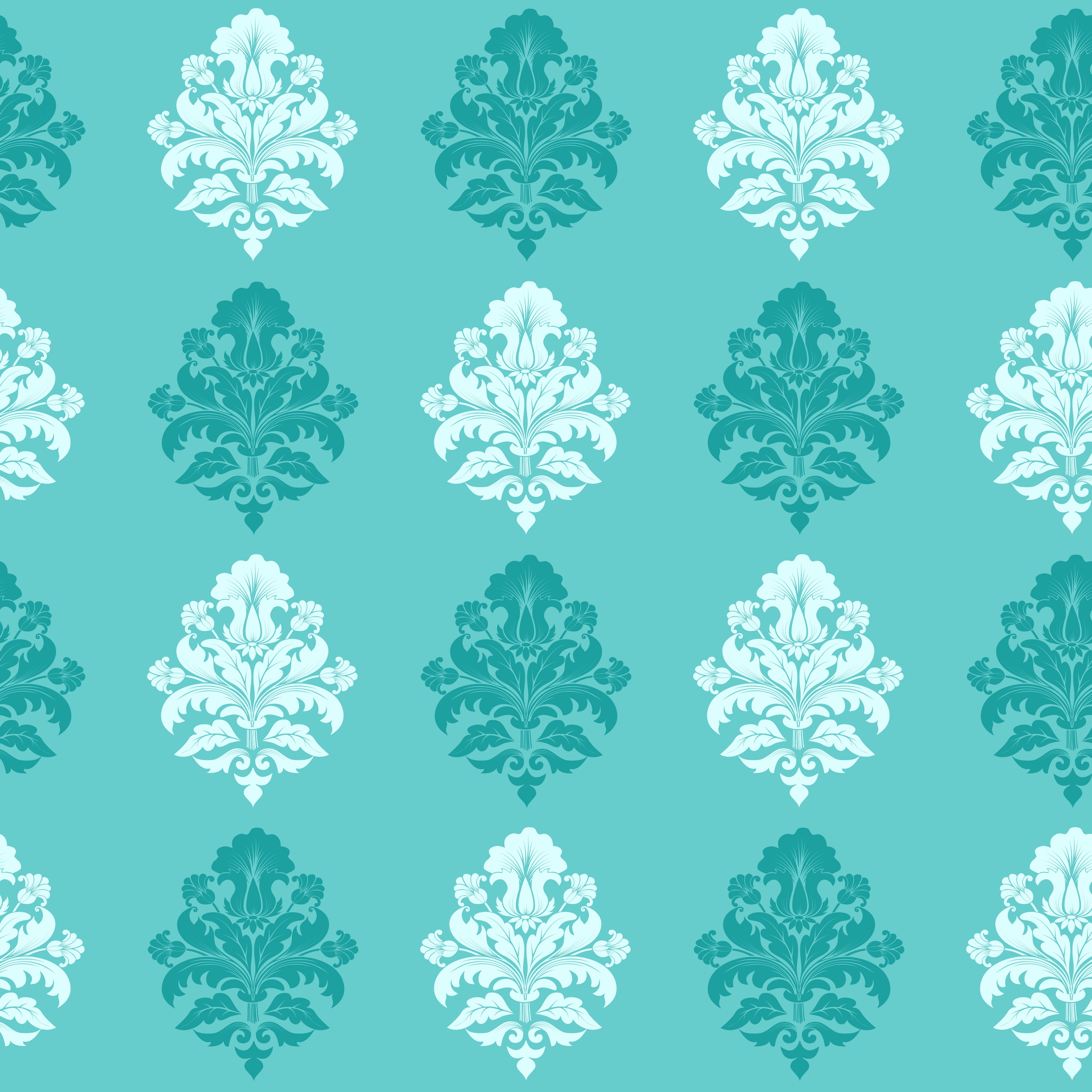 background, 4K, damask, classica, pattern, seamless, vector, Phone HD Wallpaper