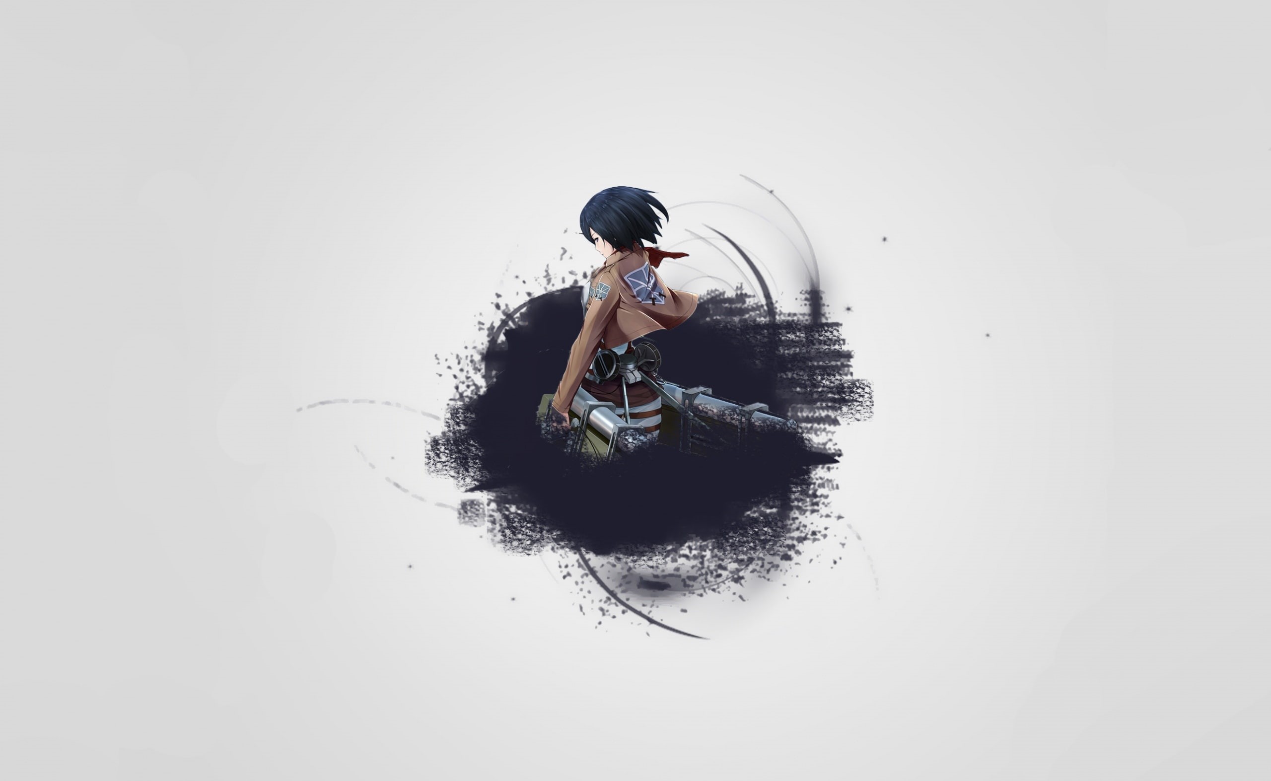 women, hair, Anime, leisure activity, 2K, nature, water, waterfront, full length, one person, copy space, men, attack, young adult, girl, attack on titan, HD Wallpaper