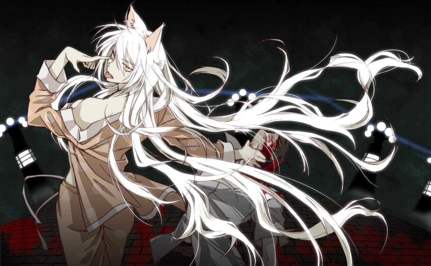 light, decoration, illustration, design, nekomimi, white color, Sawarineko, character, black background, arts culture and entertainment, creativity, no people, HD Wallpaper