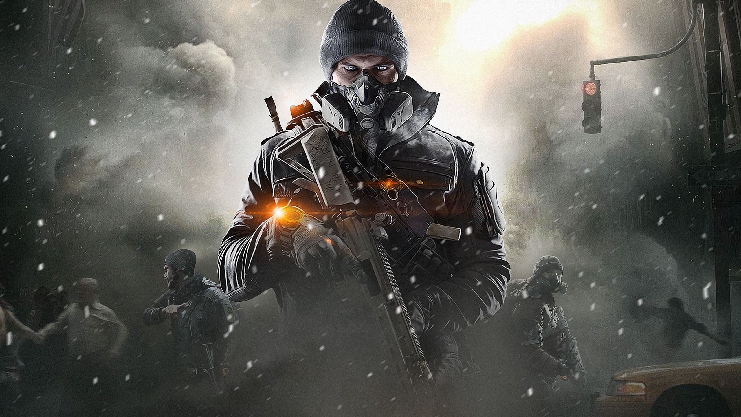 Ubisoft Entertainment, art, Tom Clancys The Division, The city, People, holding, 2K, The Division, concept, Equipment, Survivors, Weapons, rifle, Look, HD Wallpaper