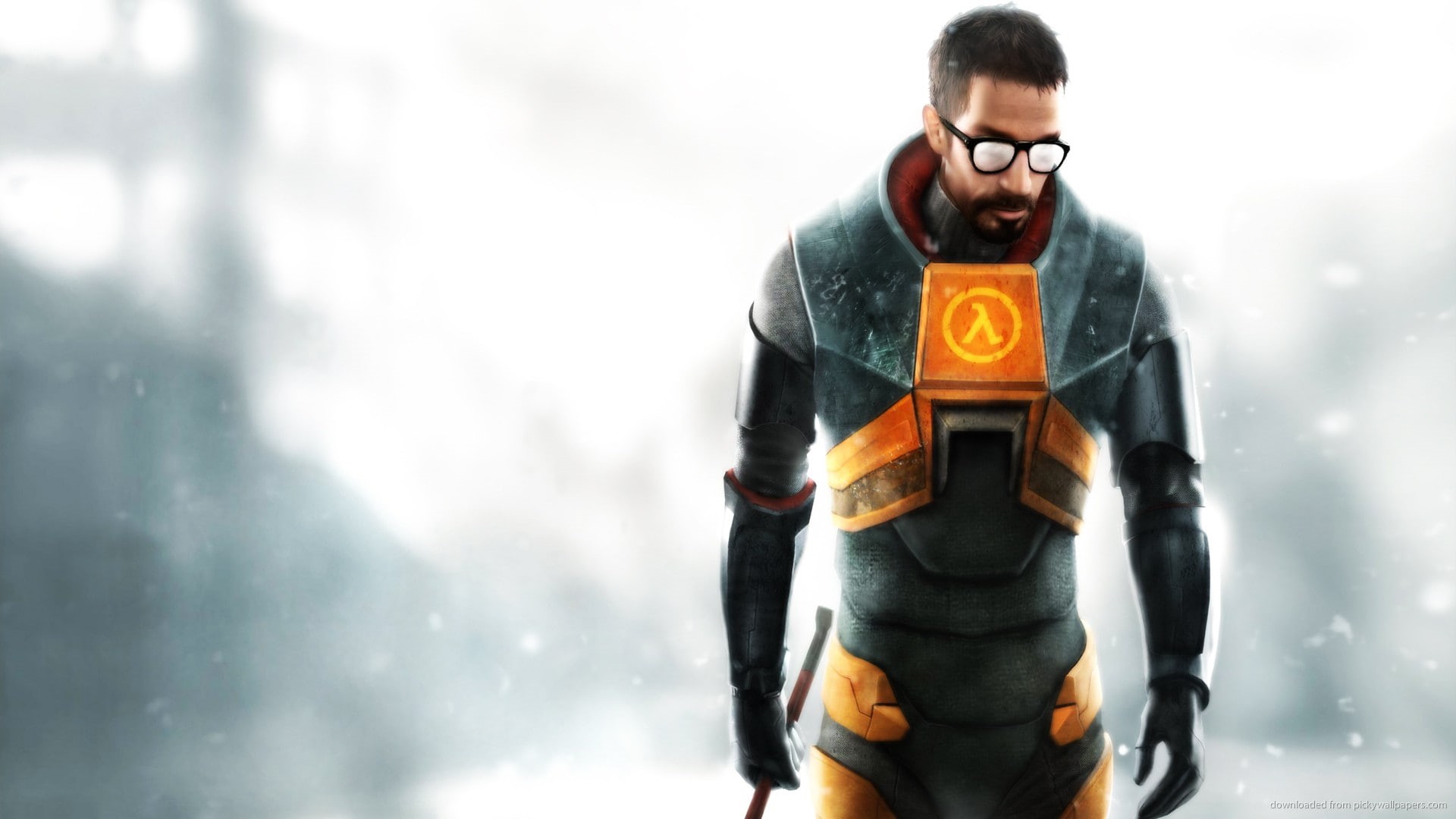 1080P, Half Life 2, Gordon man, Crowbar, HD Wallpaper